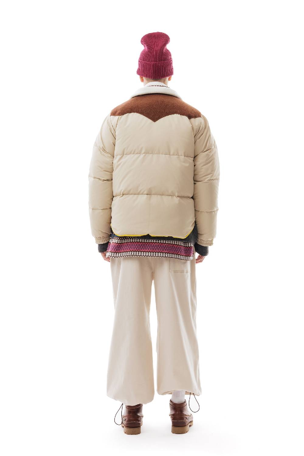 Lc23 Paneled Down Jacket Beige I Più Venduti