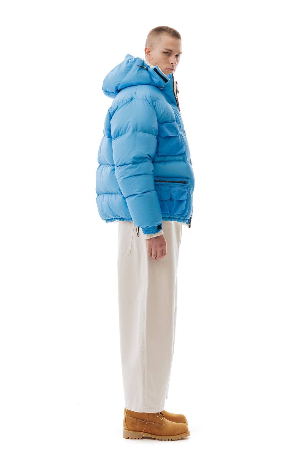 Lc23 Multipocket Down Jacket Blue Vendita Economica