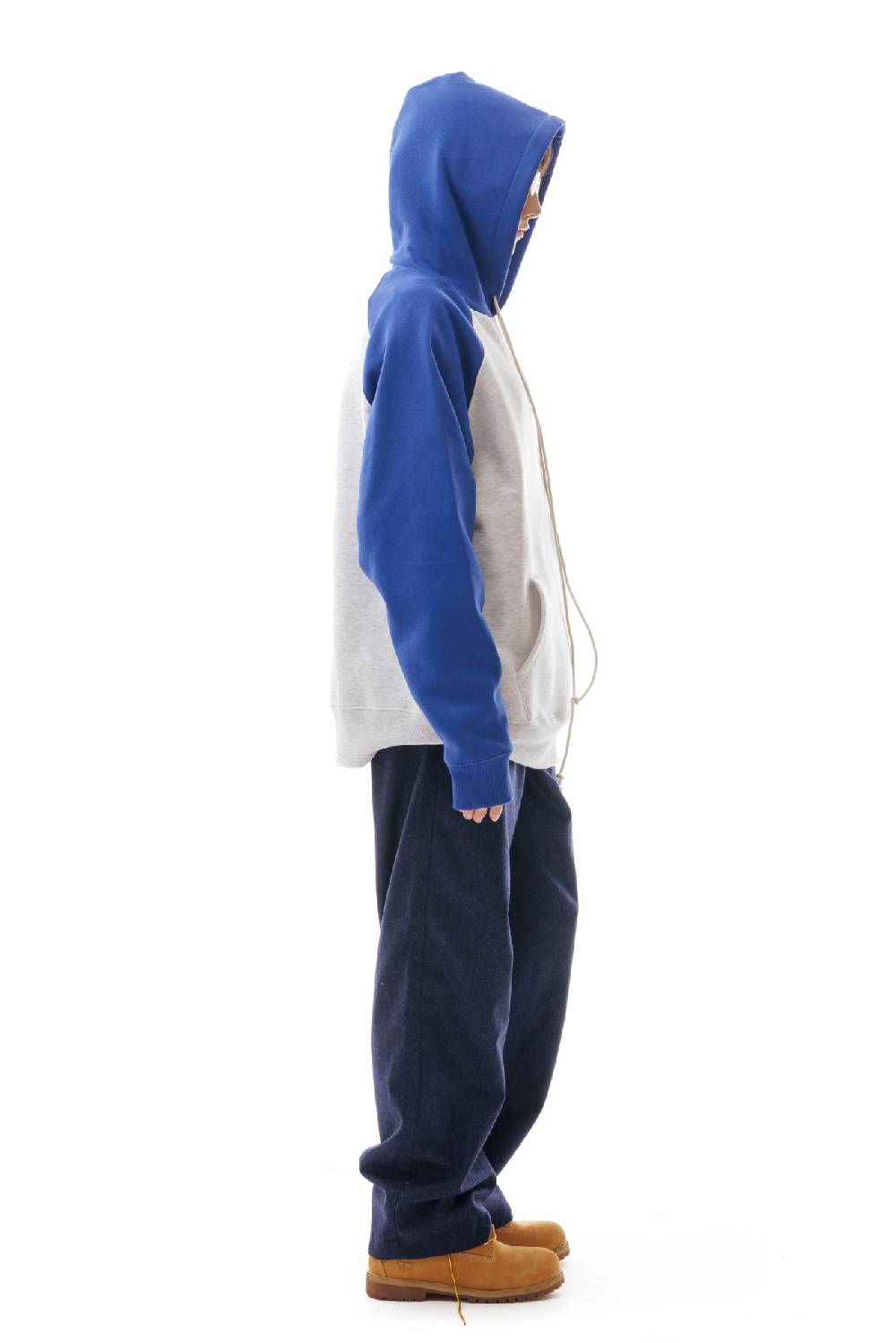 Lc23 Bicolor Hoodie Grey/Blue Vendite Flash