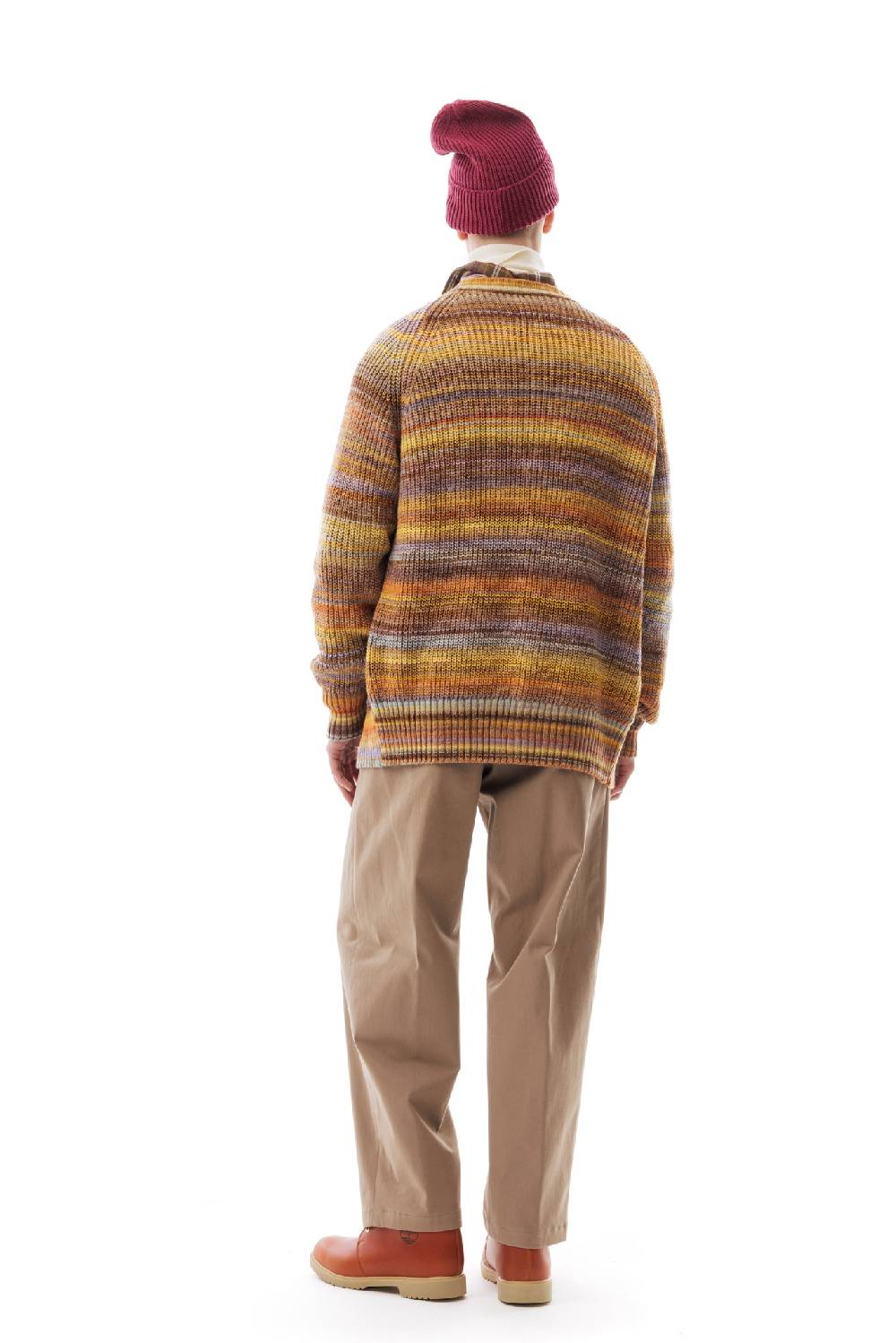 Lc23 Multicolor Cardigan Yellow/Orange Nuova
