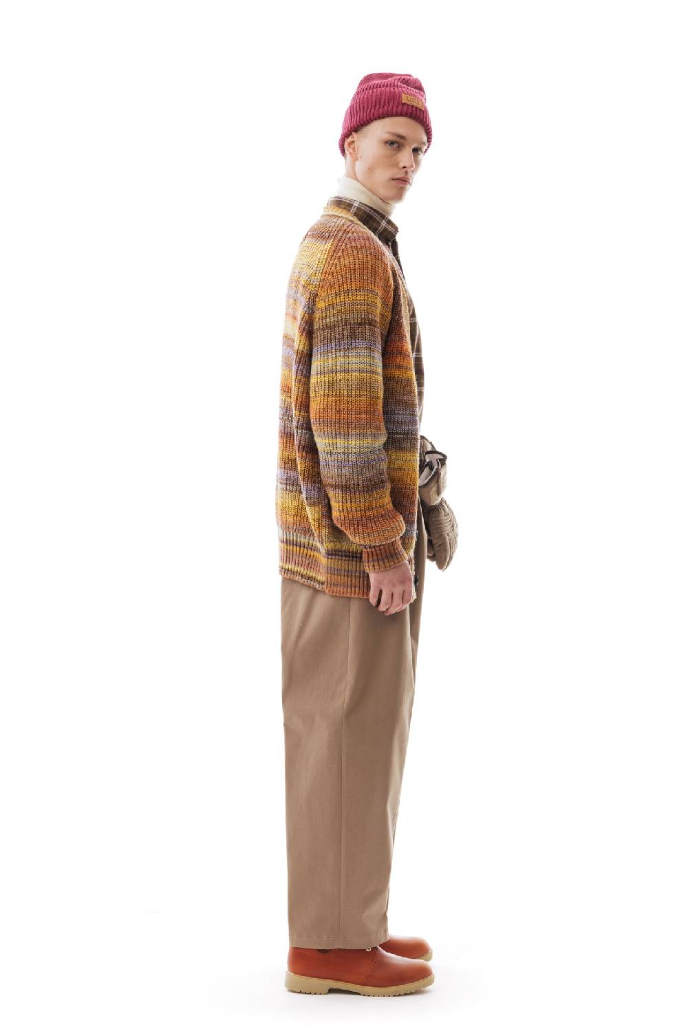 Lc23 Multicolor Cardigan Yellow/Orange Nuova