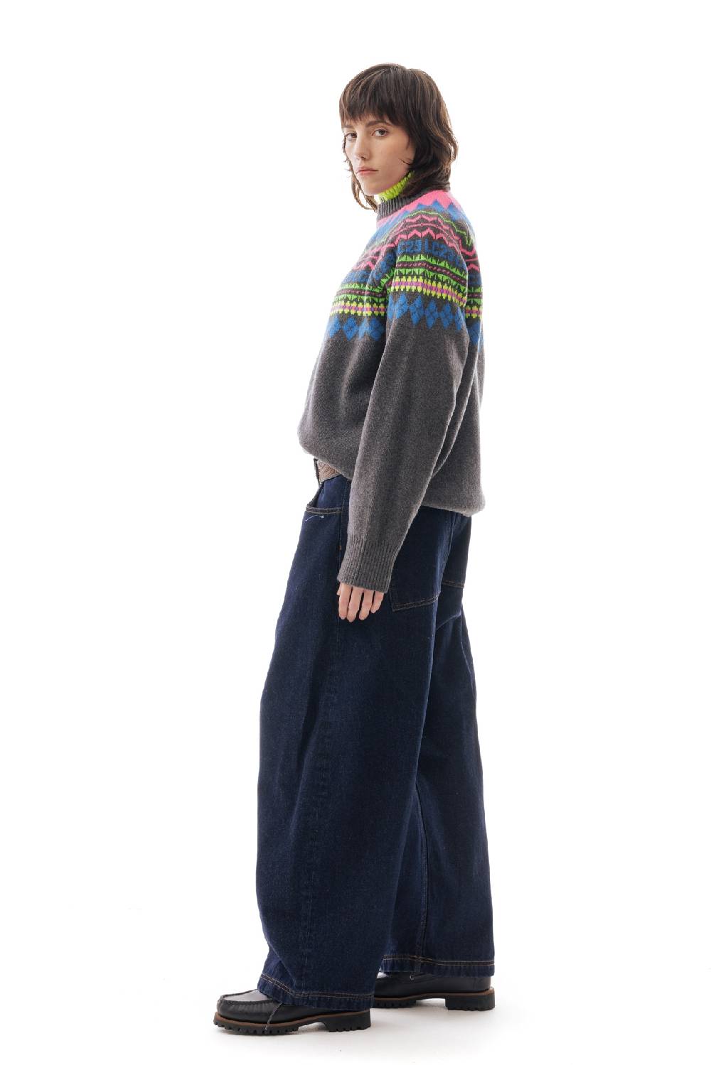 Lc23 LC23 Norvegian Sweater Grey Comprare a buon mercato