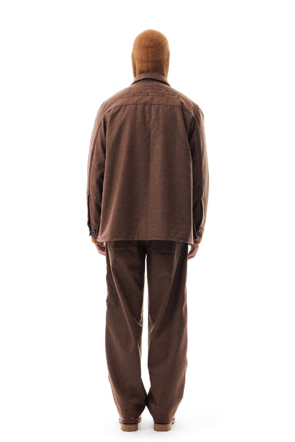Lc23 WR Wool Overshirt Brown Flash Sale