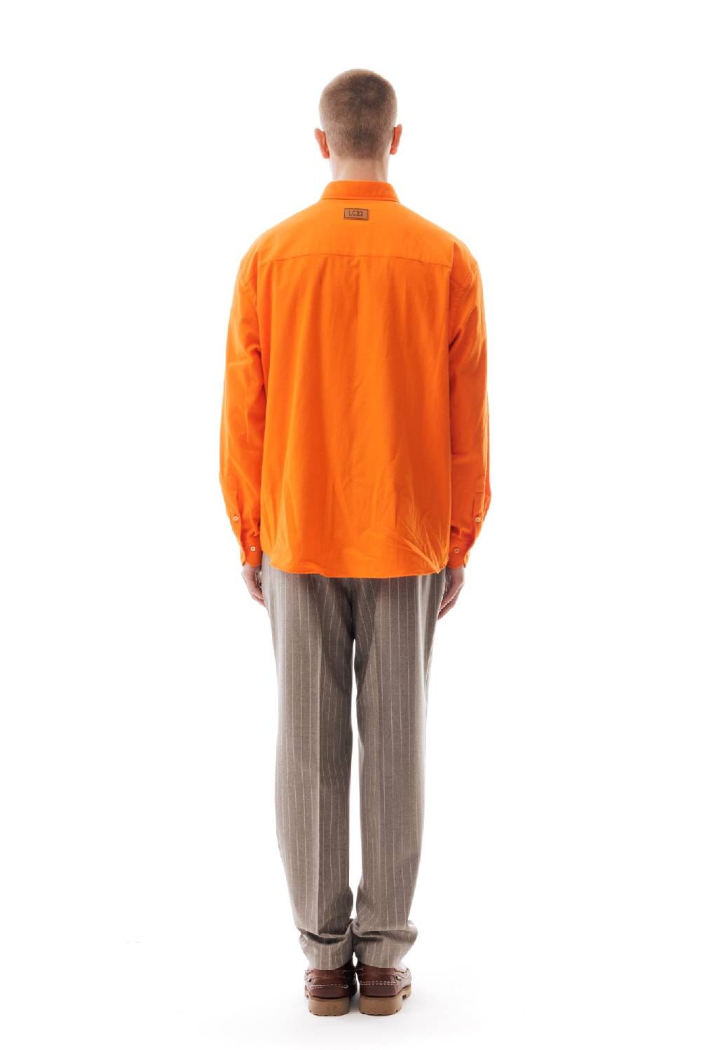 Lc23 Flannel Multipocket Shirt Orange Black Friday