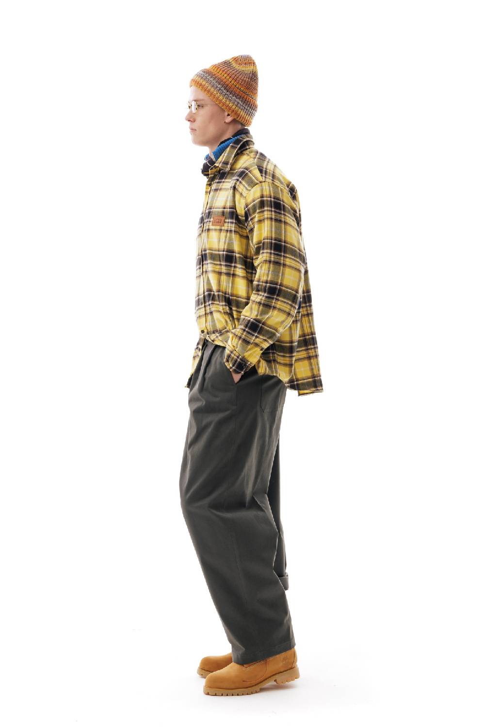Lc23 Flannel Check Shirt Yellow/Grey Offerta San Valentino