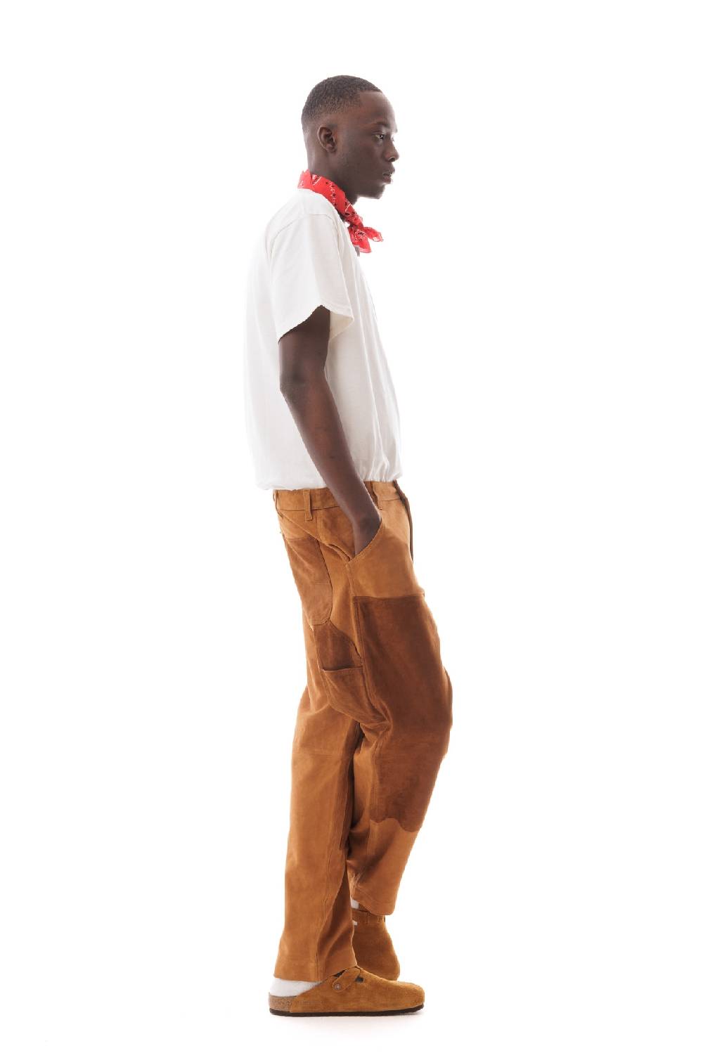 Lc23 Suede Work Trousers Camel Nuovi prodotti