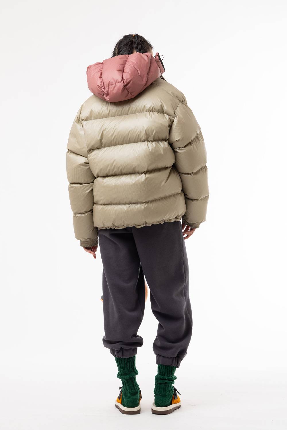 Lc23 Multipocket Down Jacket Beige/Pink Sconti questo mese