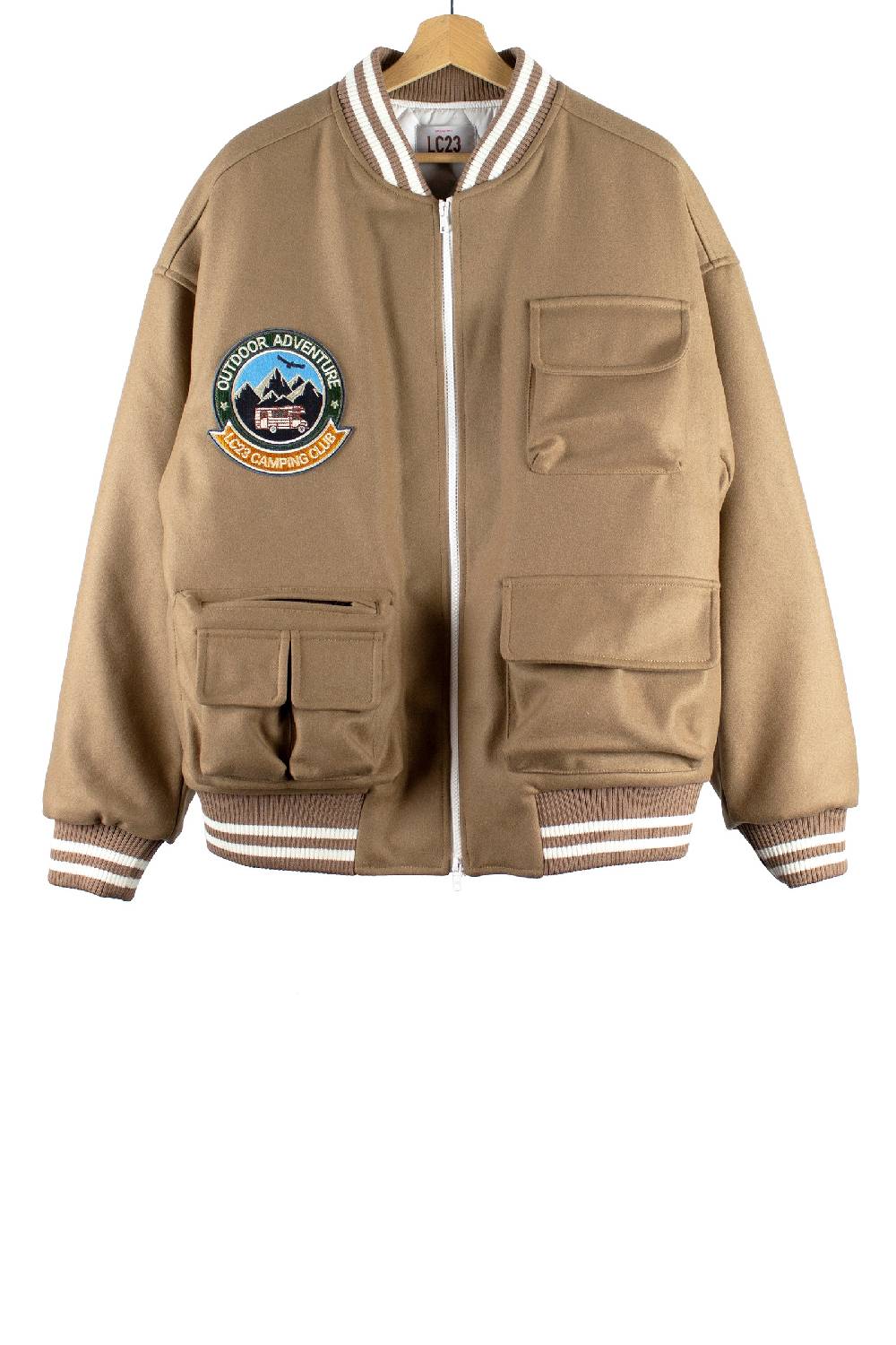 Lc23 Multipocket Varsity jacket Camel Italia