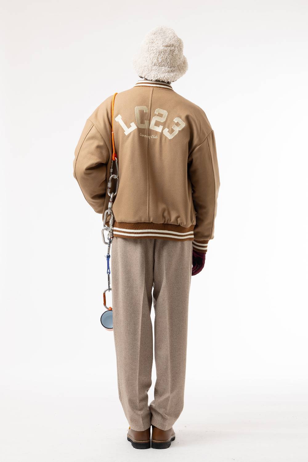 Lc23 Multipocket Varsity jacket Camel Italia