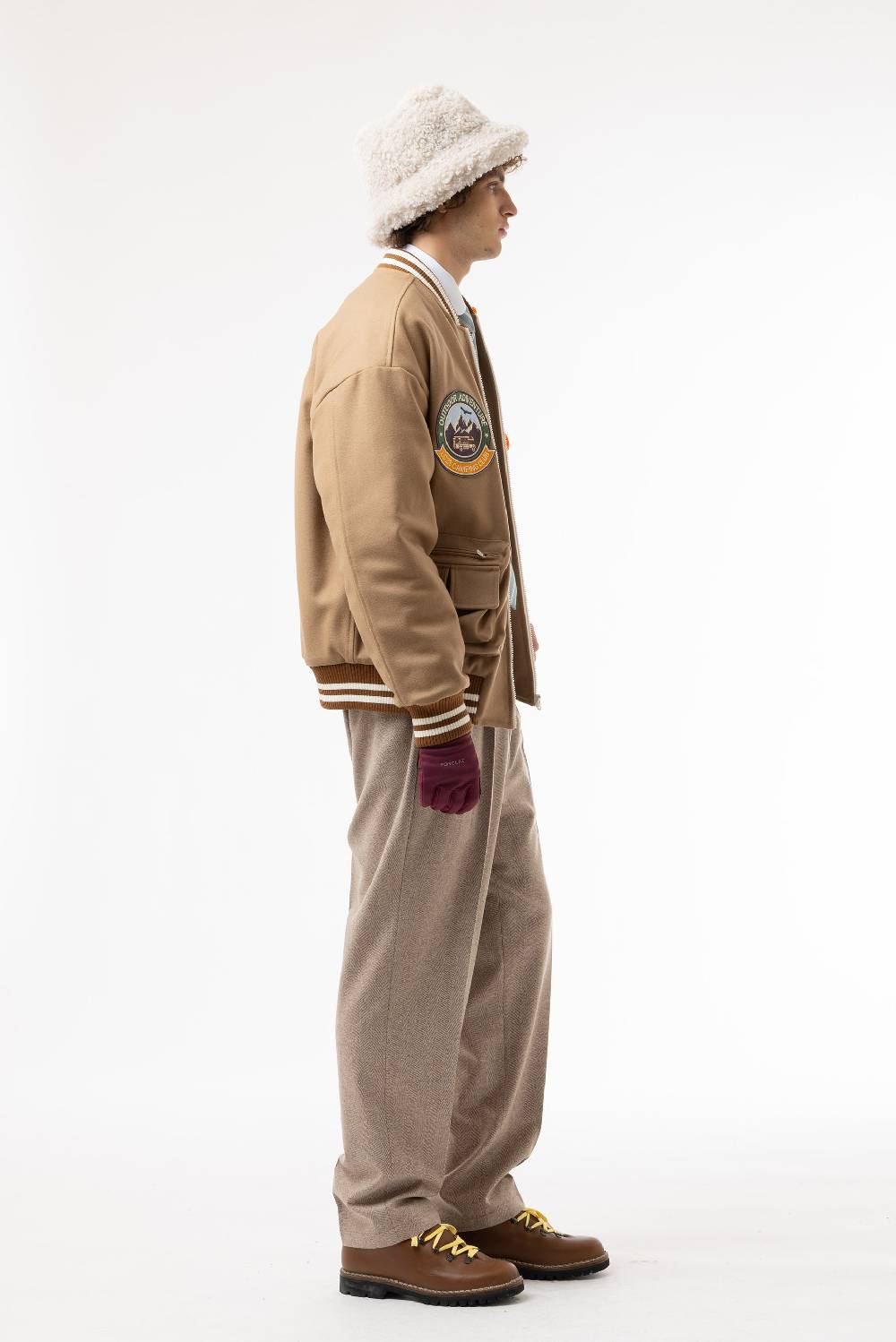 Lc23 Multipocket Varsity jacket Camel Italia