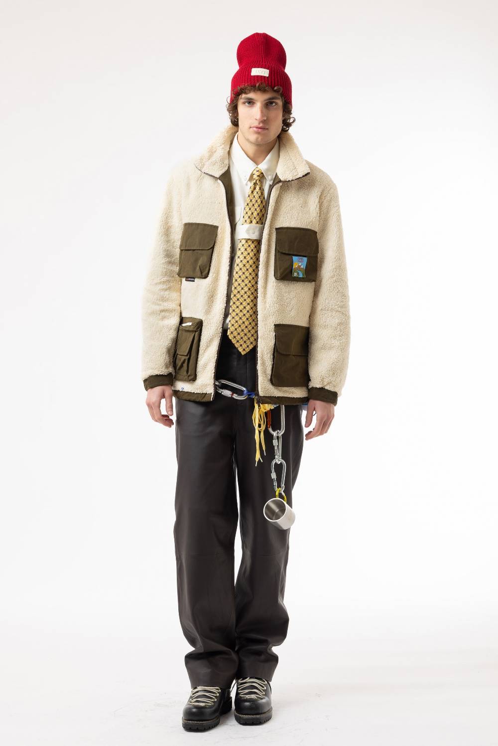 Lc23 Polartec Sherpa Jacket Cream In Linea