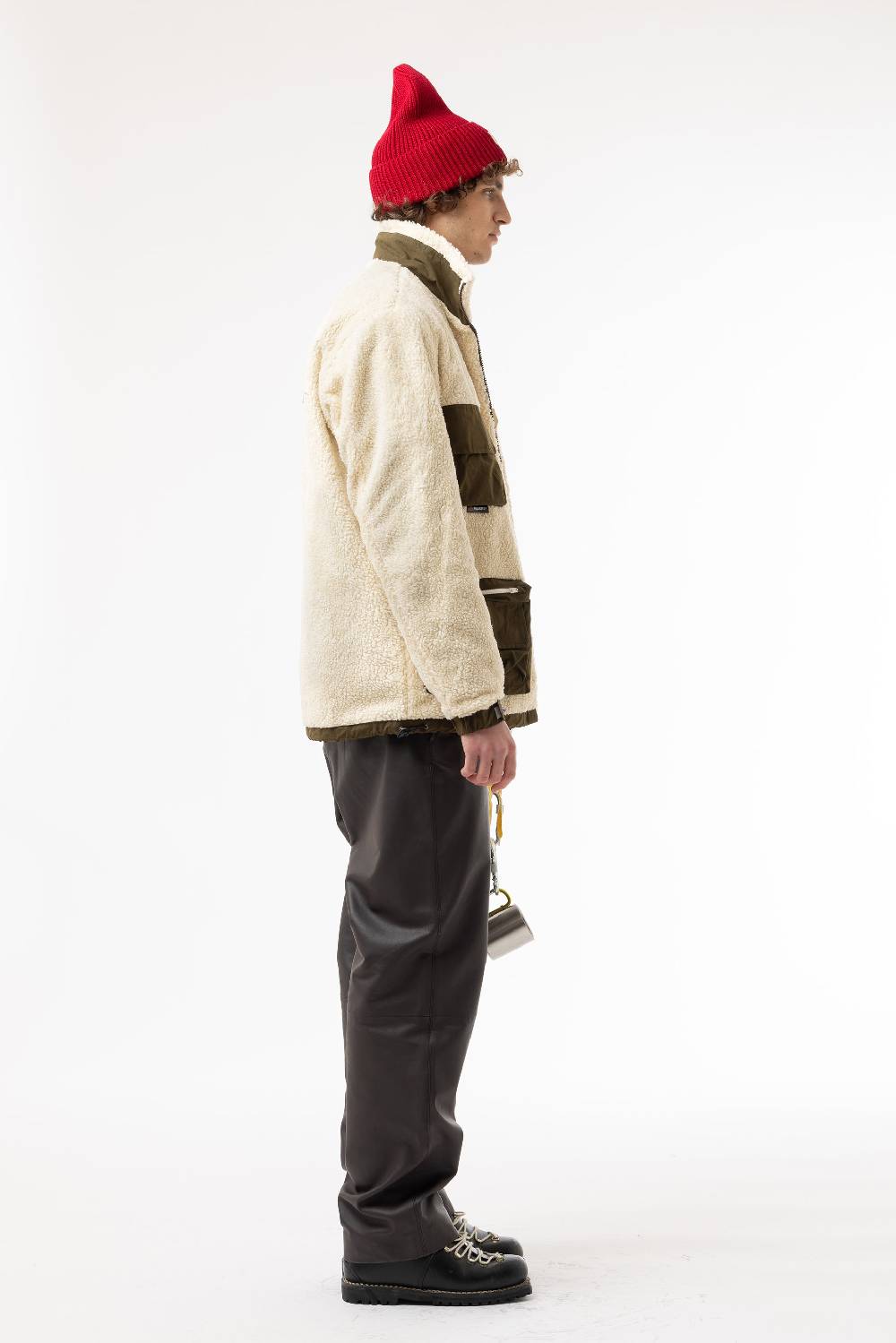 Lc23 Polartec Sherpa Jacket Cream In Linea