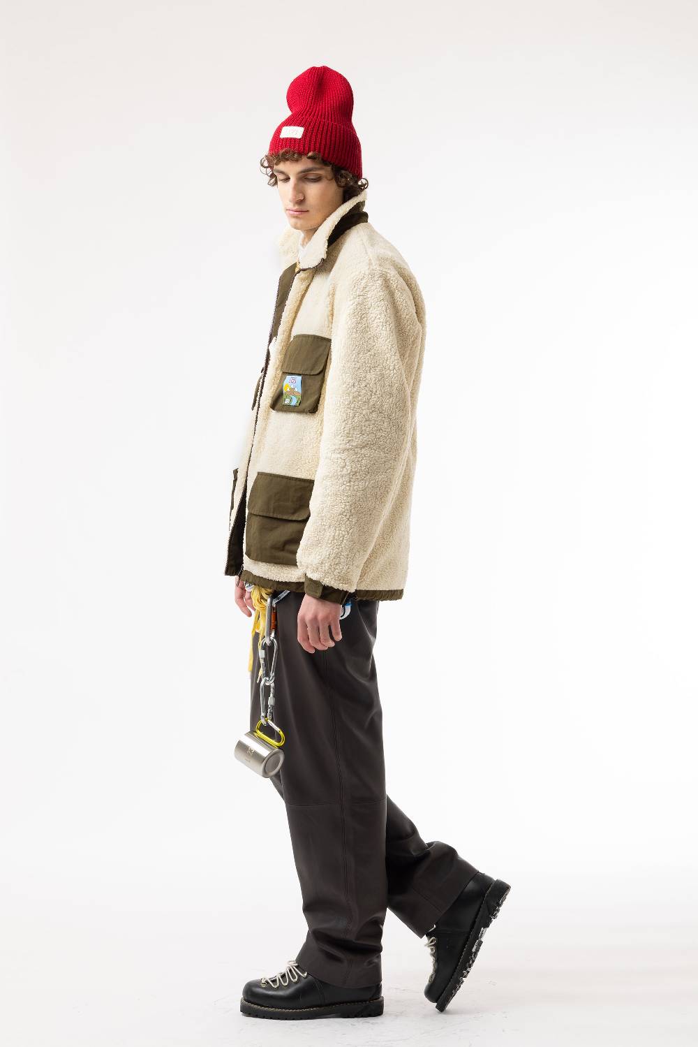 Lc23 Polartec Sherpa Jacket Cream In Linea