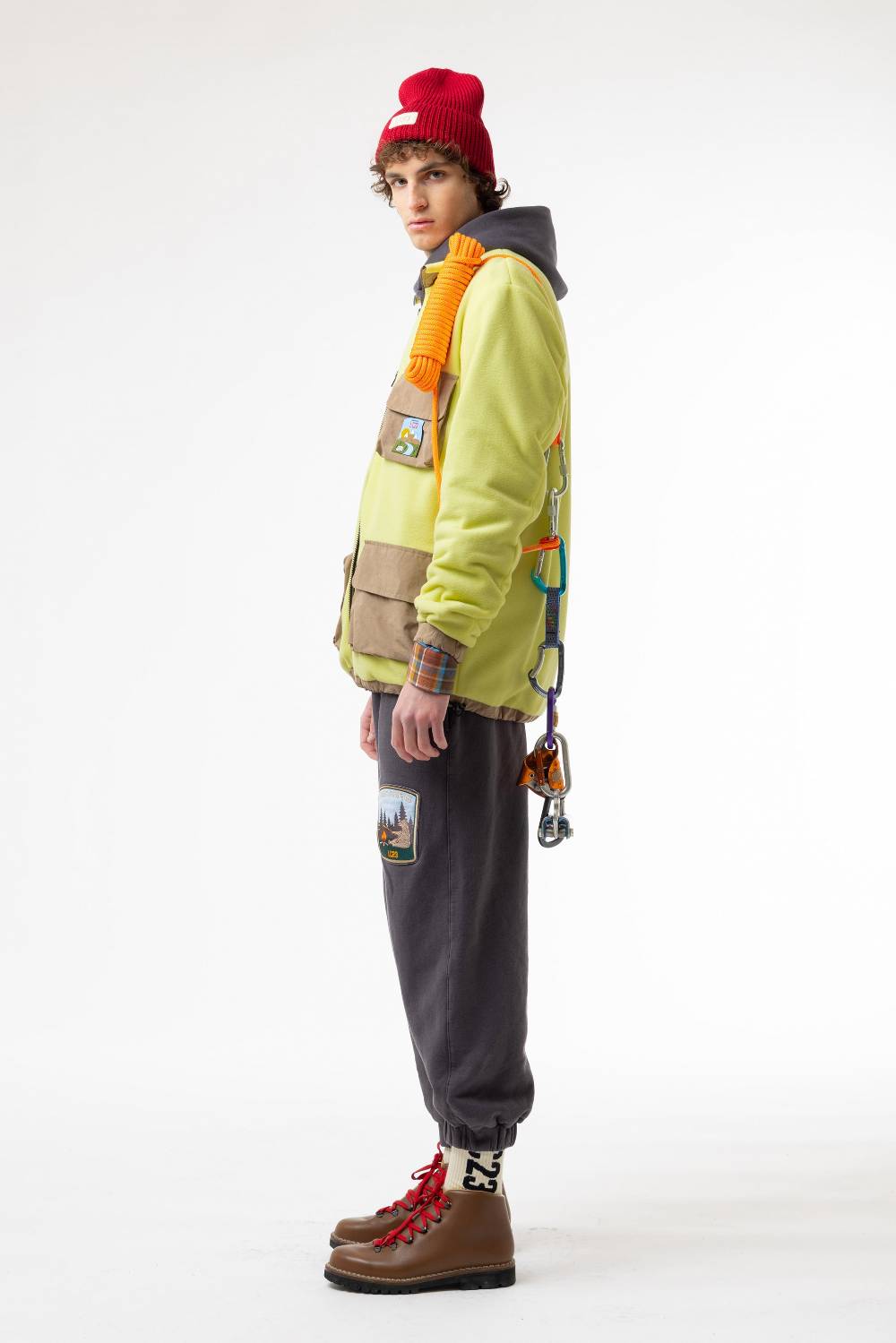 Lc23 Polartec Sherpa Jacket Yellow Nuovo