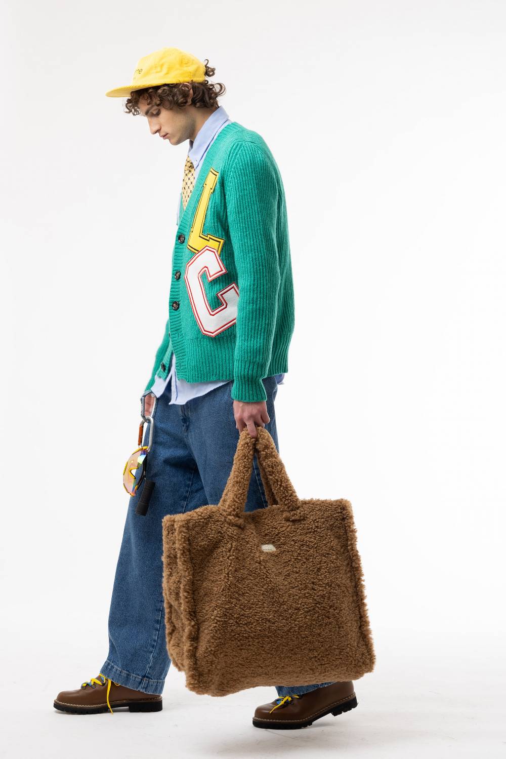Lc23 Patch Cardigan Green Pezzi Unici