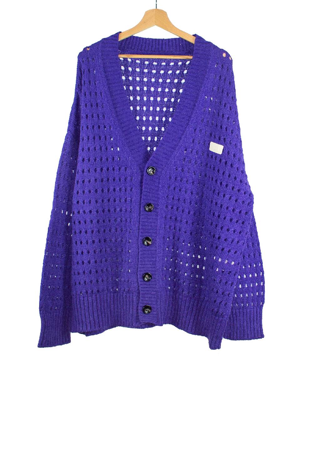 Lc23 Perforated Cardigan Purple Negozi Online