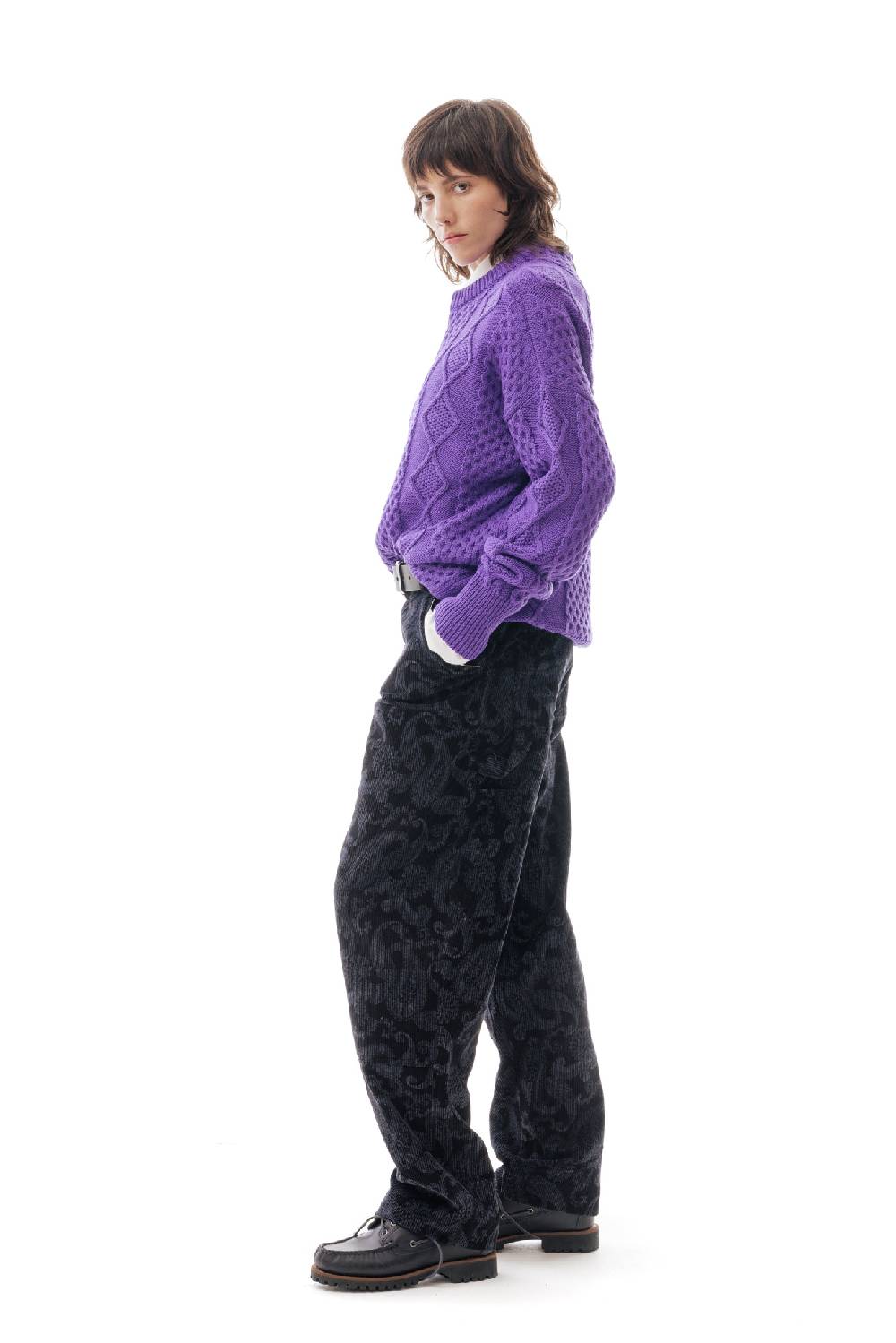 Lc23 Irish Knit Sweater Purple Acquista Ora