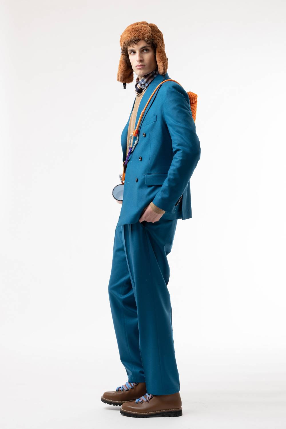 Lc23 Flannel Petrol Trousers Affare Del Giorno