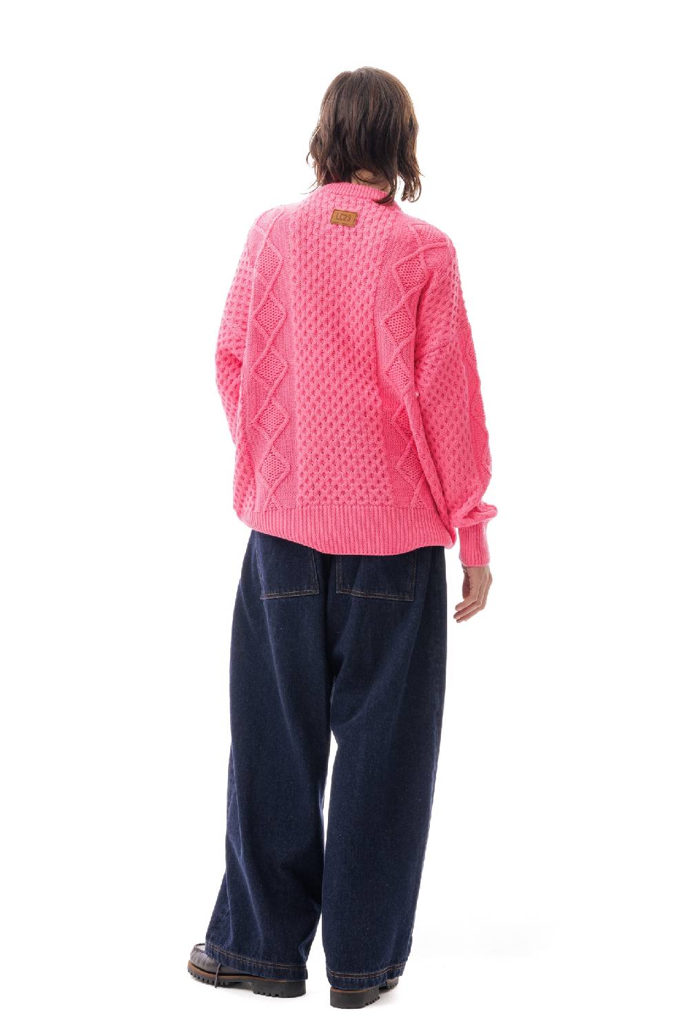 Lc23 Irish Knit Sweater Pink Sottocosto
