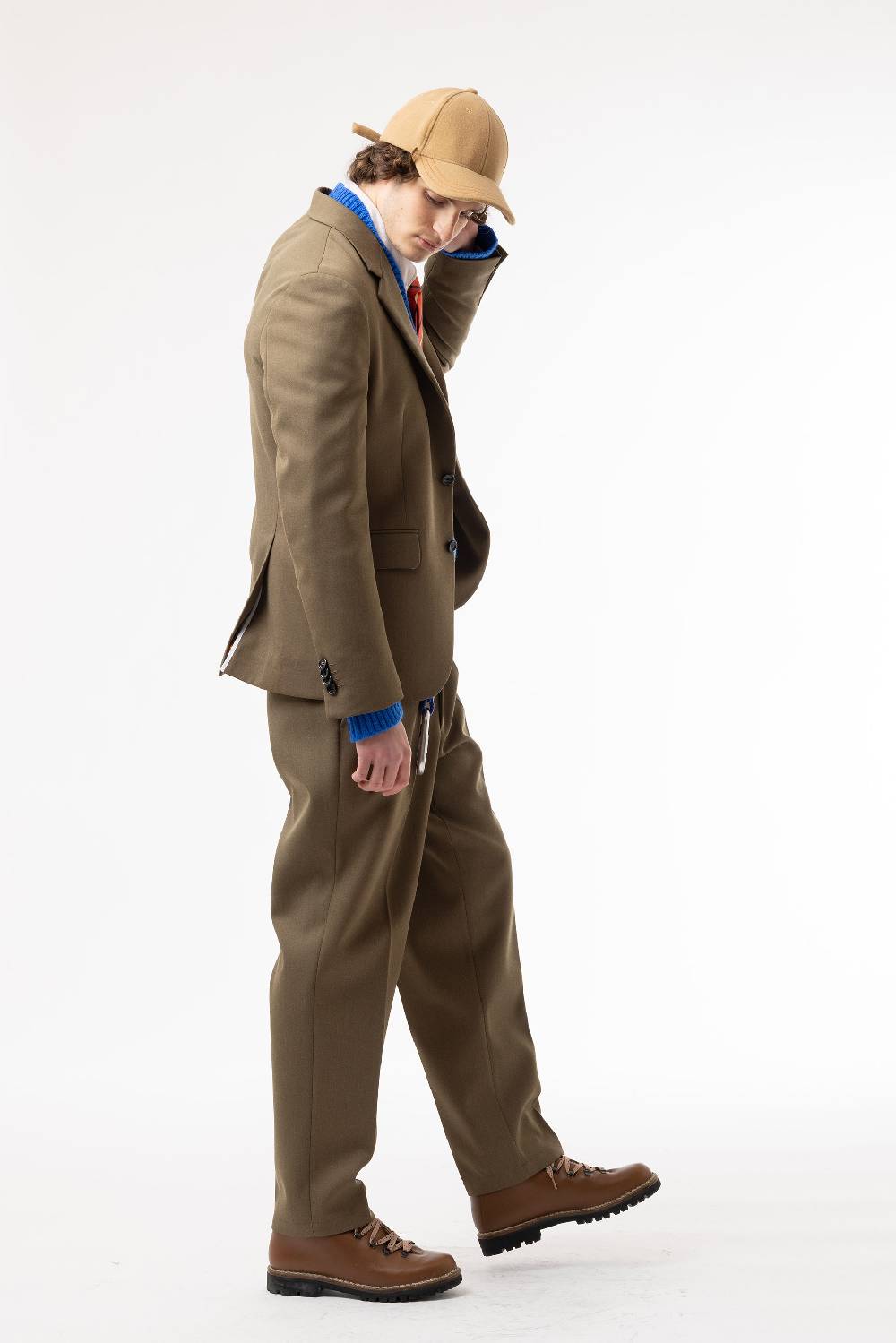 Lc23 Marzotto Wool Olive Blazer Offerta