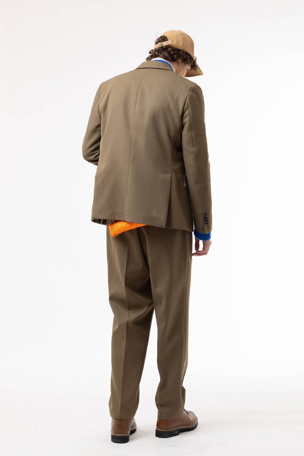 Lc23 Marzotto Wool Olive Blazer Offerta