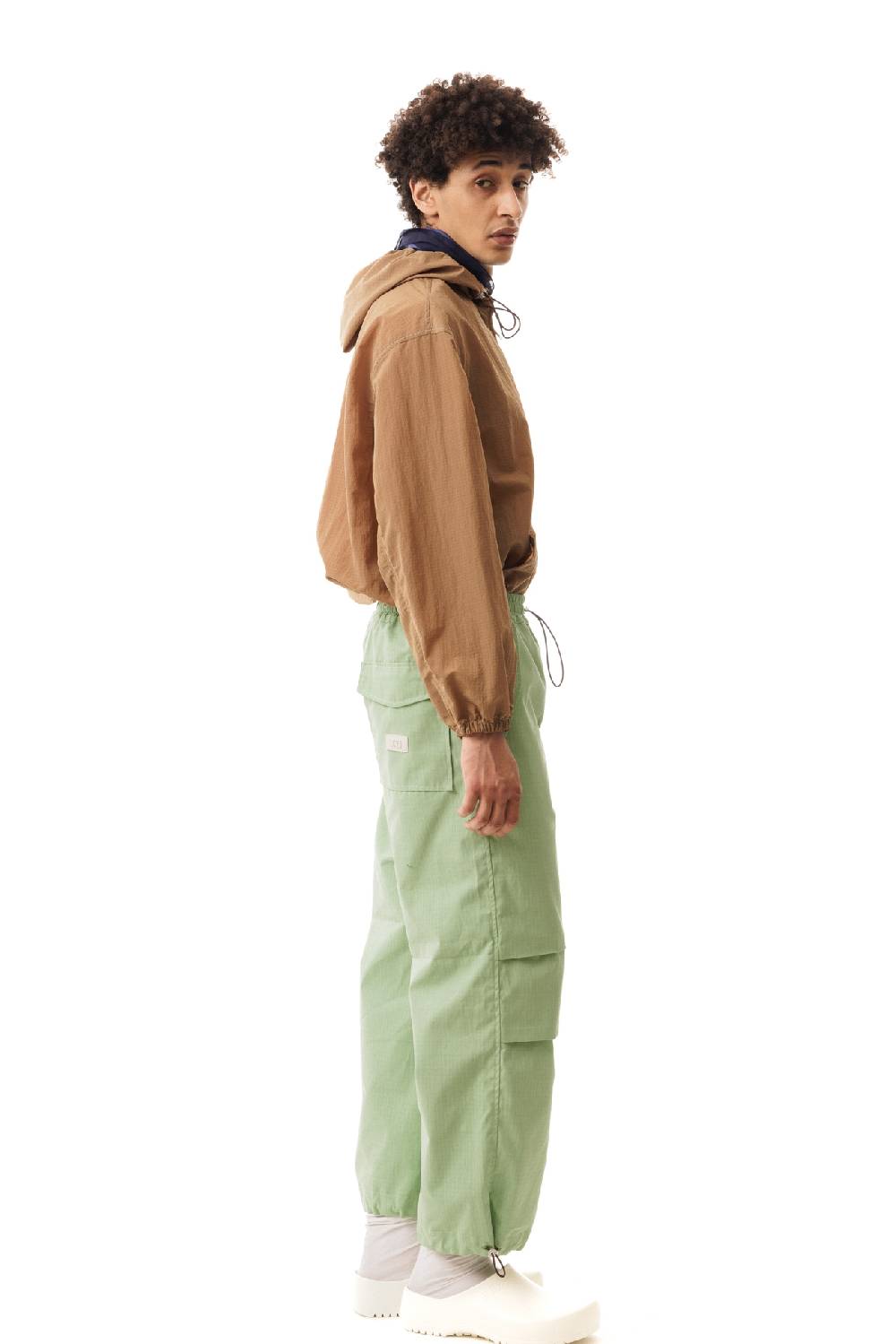 Lc23 Paracadute Ripstop Pants Green In Vendita