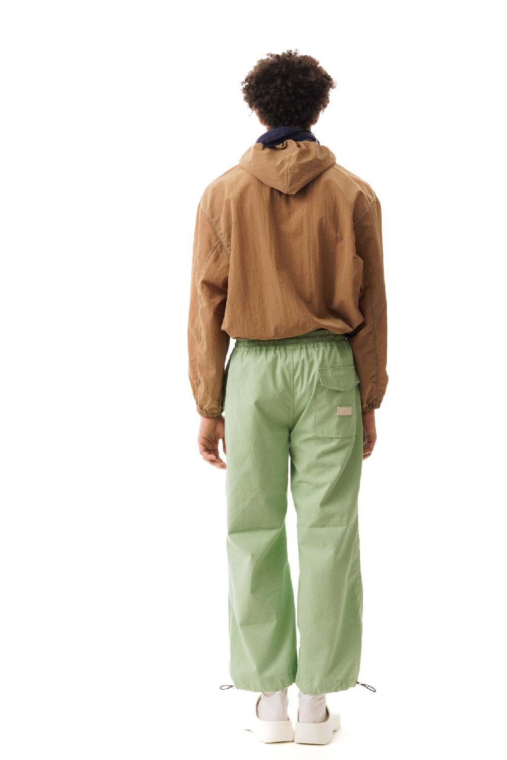 Lc23 Paracadute Ripstop Pants Green In Vendita