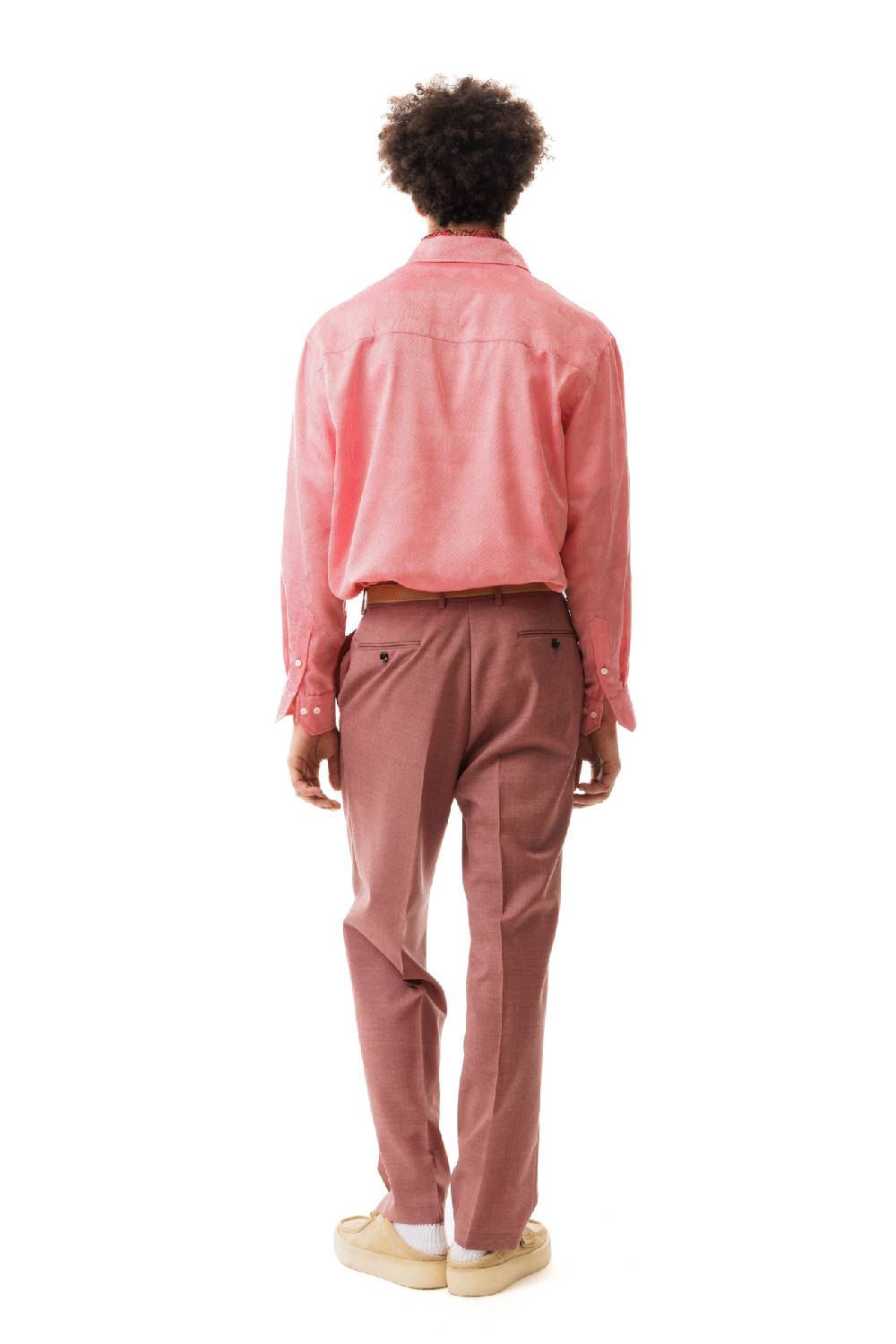 Lc23 Tela Rustica Pink Trousers Vendita Economica