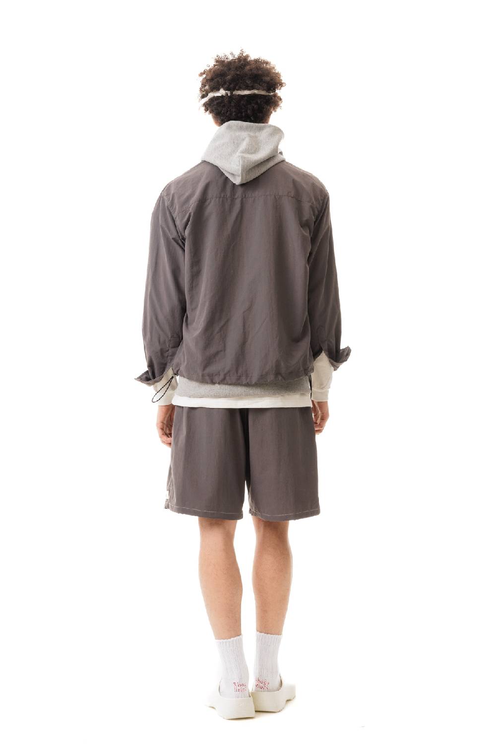 Lc23 Nylon Shirt Grey-Cream Moda
