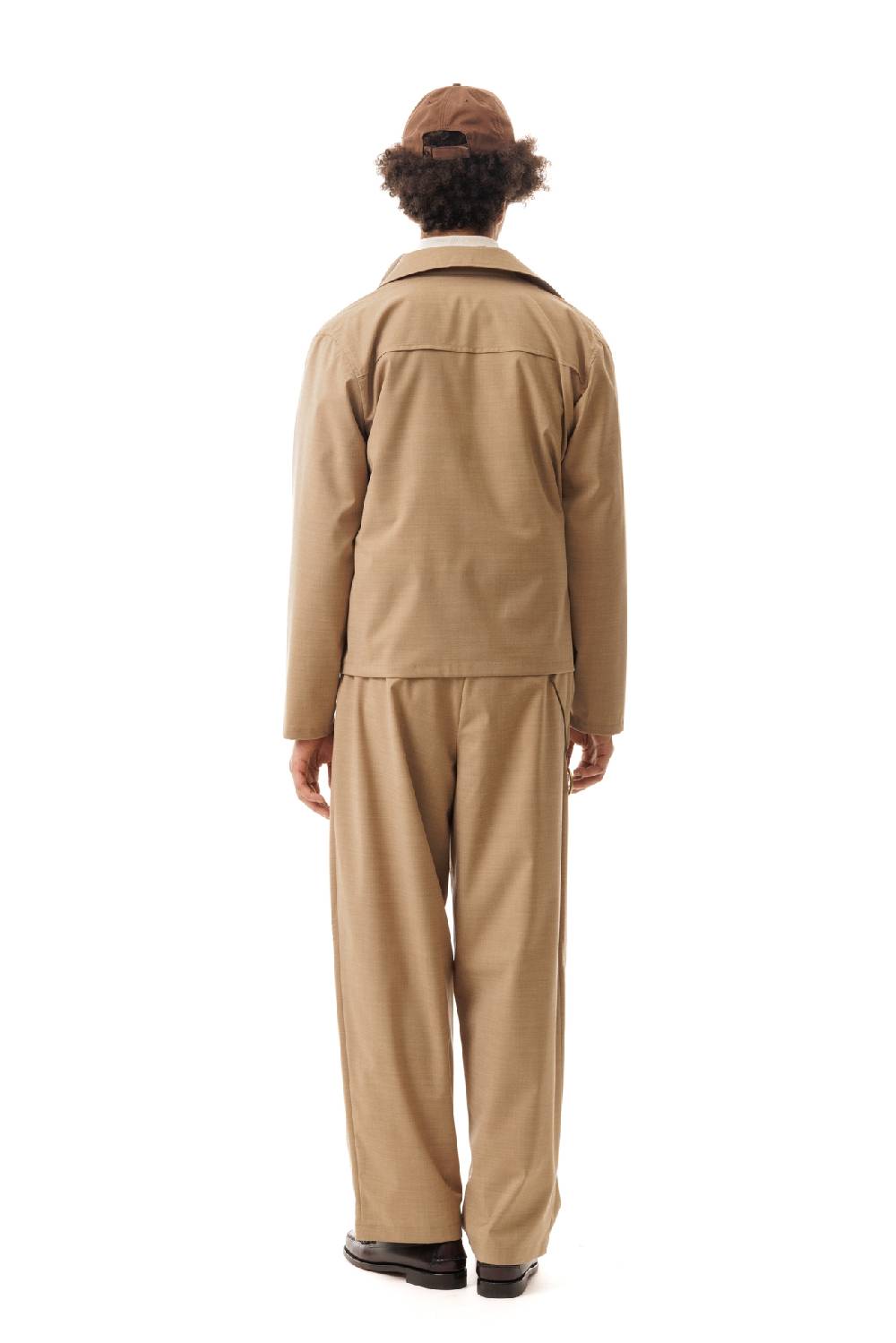 Lc23 Nylon-Wool Overshirt Camel Grande vendita