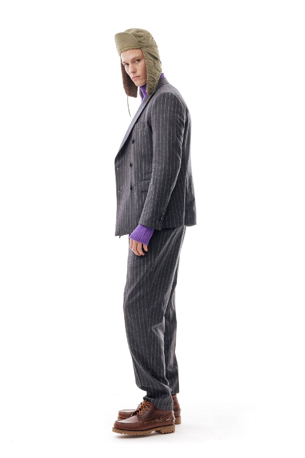 Lc23 Gessato Grey Blazer Latest fashion