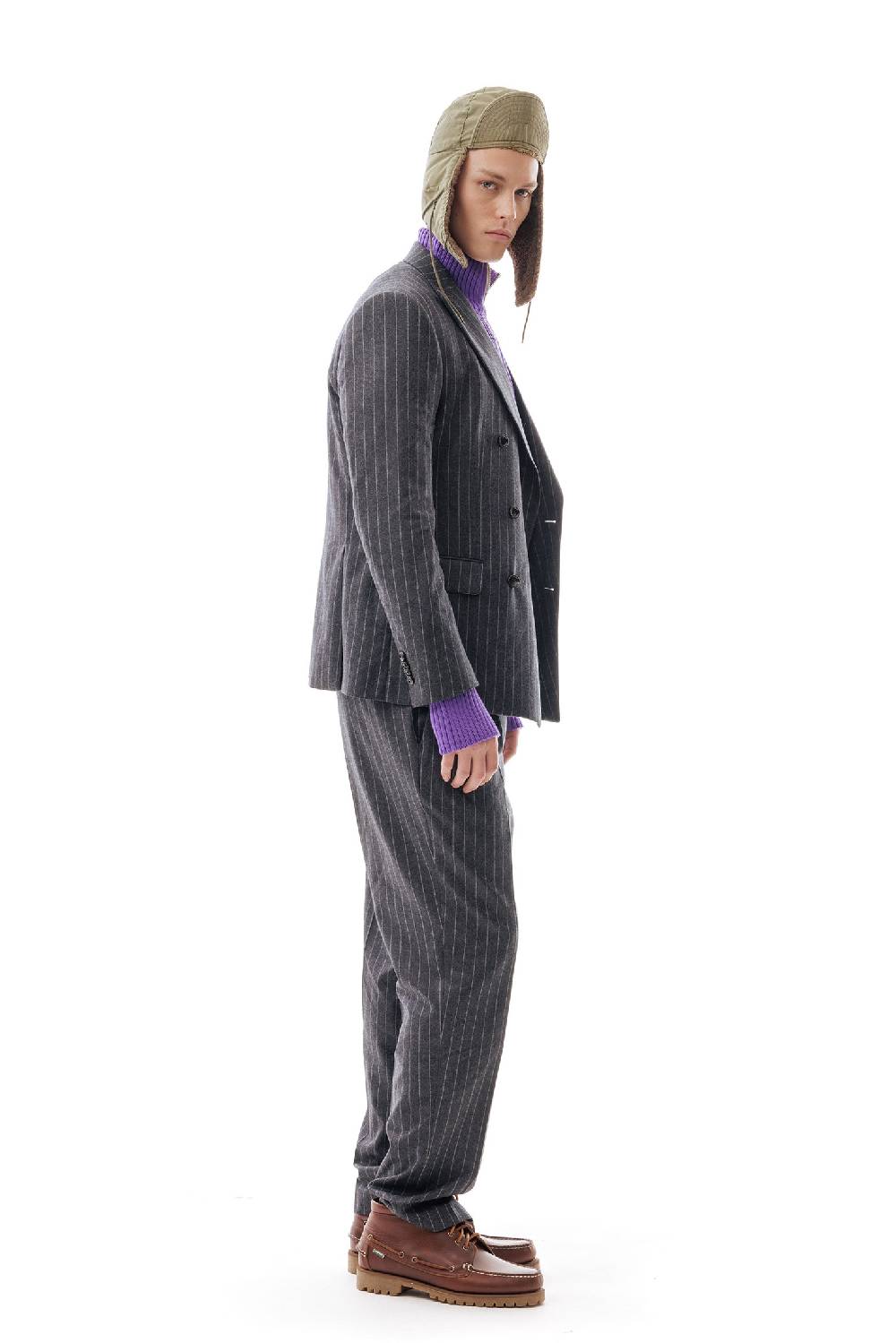 Lc23 Gessato Grey Blazer Latest fashion