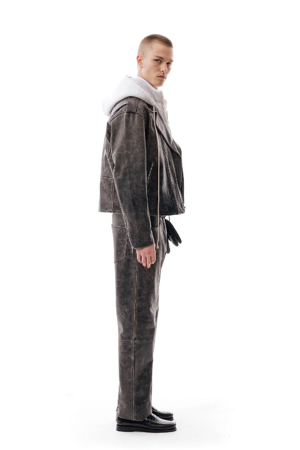 Lc23 Leather Biker Jacket Online Outlet