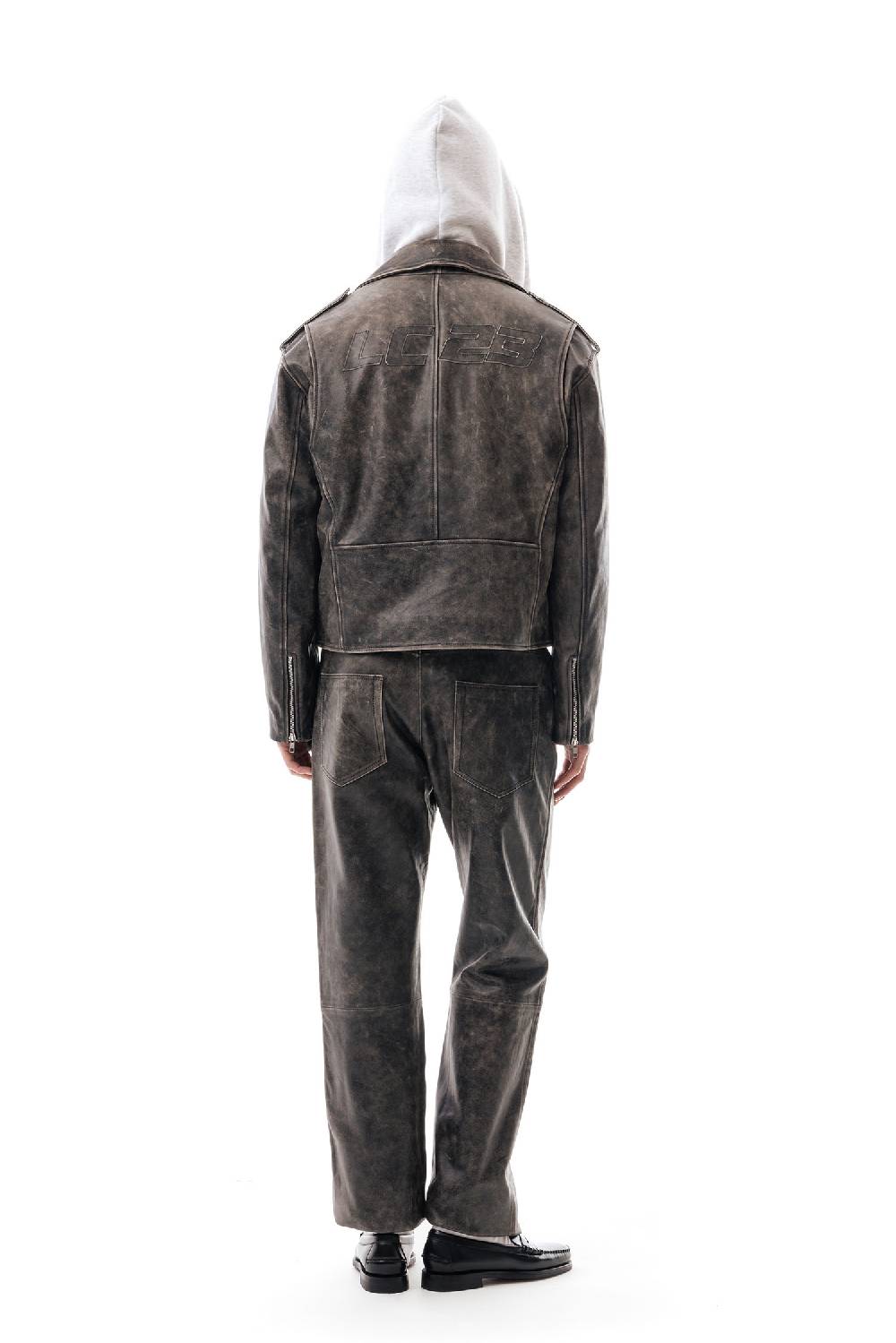 Lc23 Leather Biker Jacket Online Outlet