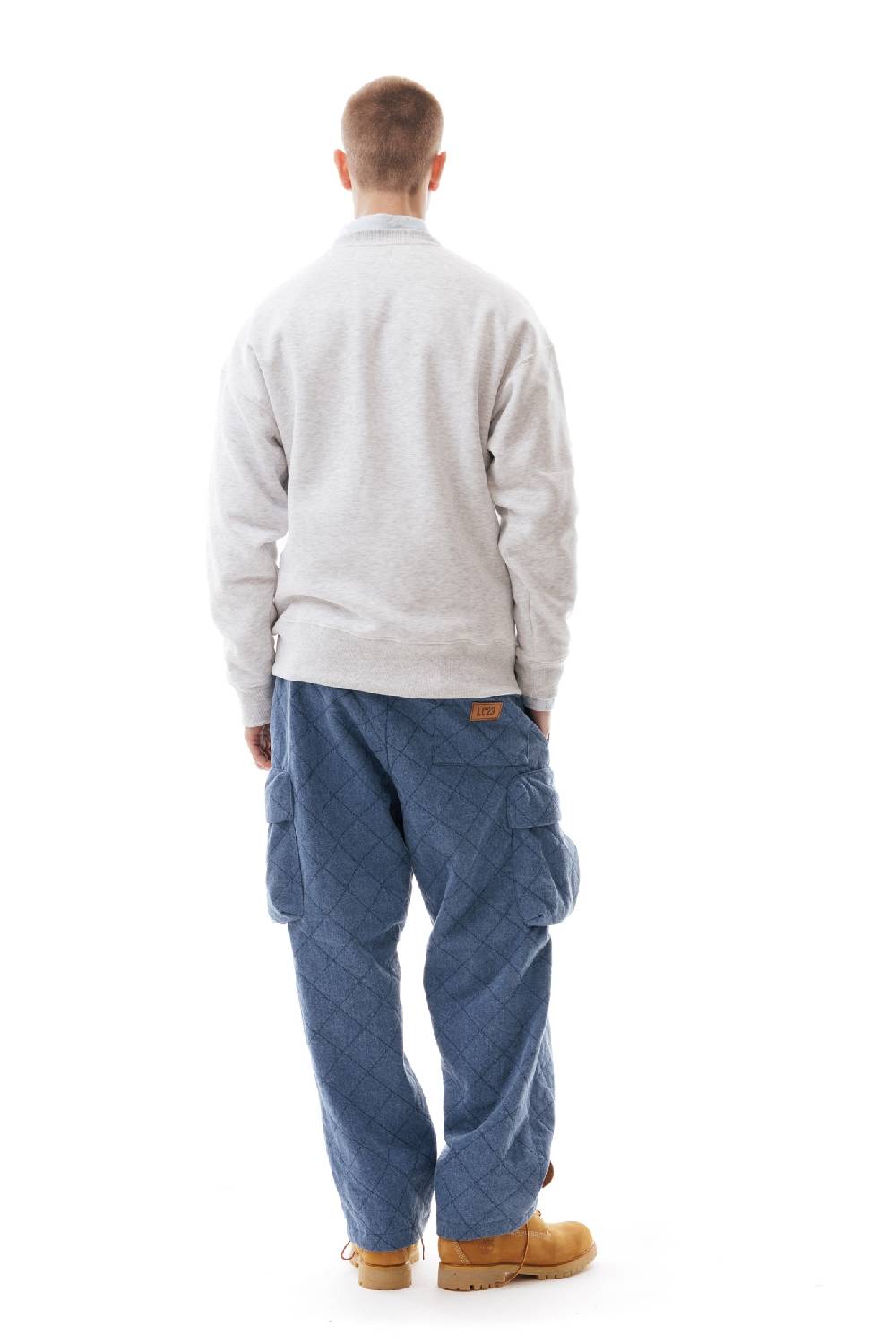 Lc23 Embroidered Sweatshirt Grey Offerte stagionali