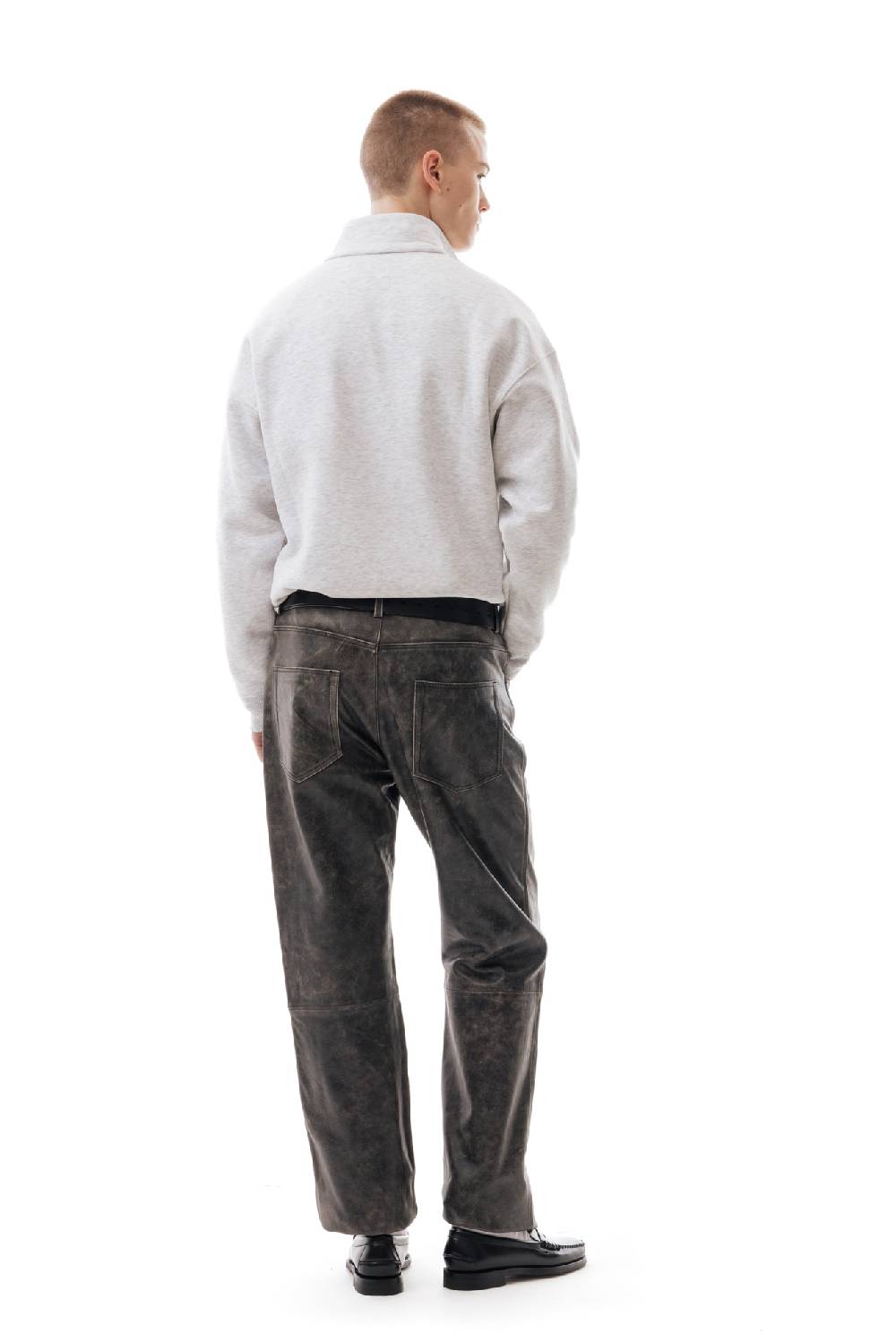 Lc23 Basic Half Zip Sweater Grey Liquidazione