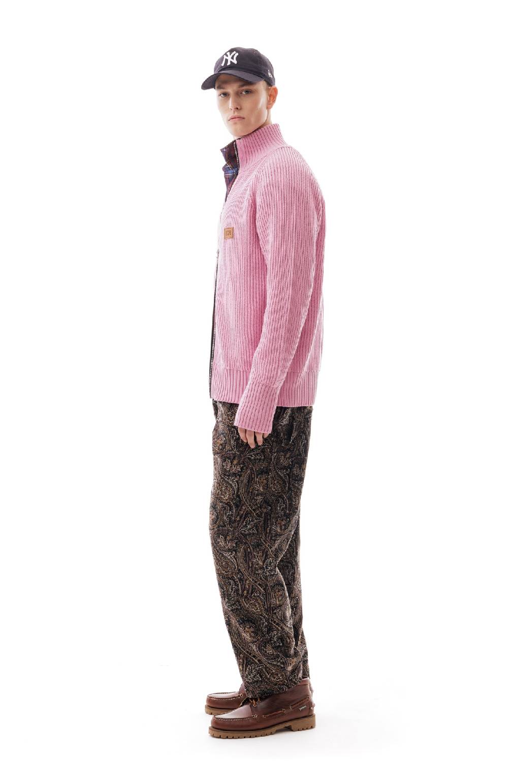 Lc23 English Knit Zip Sweater Pink Offerte speciali