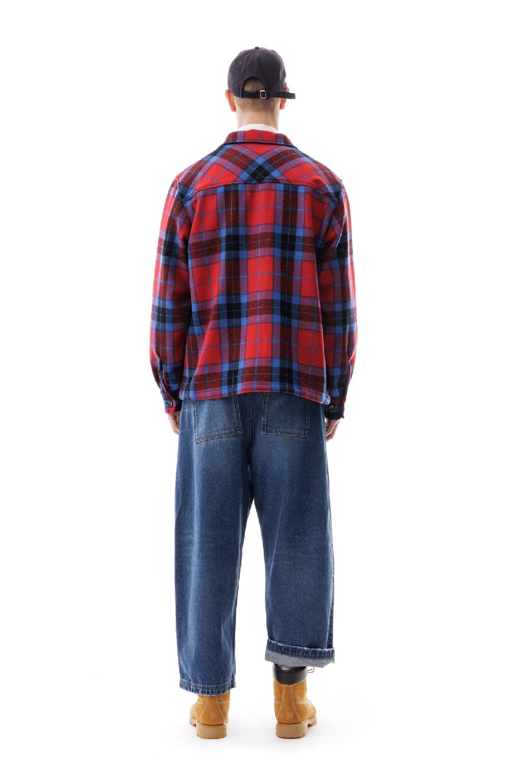 Lc23 Shetland Check Overshirt Blue/Red Latest stili