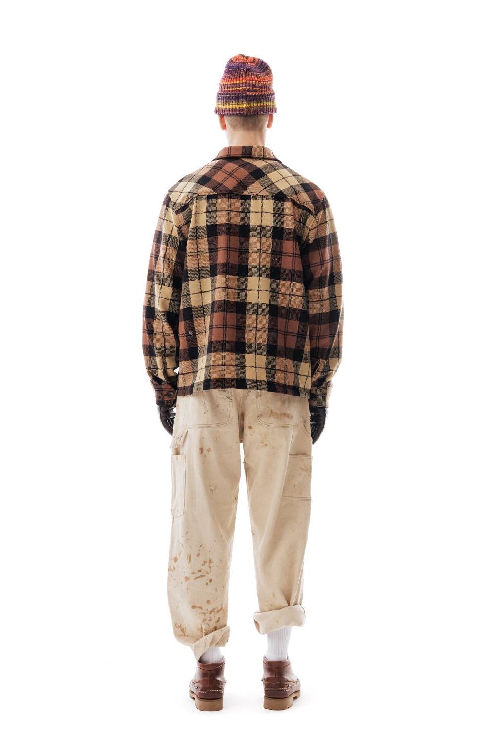 Lc23 Shetland Check Overshirt Beige/Black Ultimi due giorni