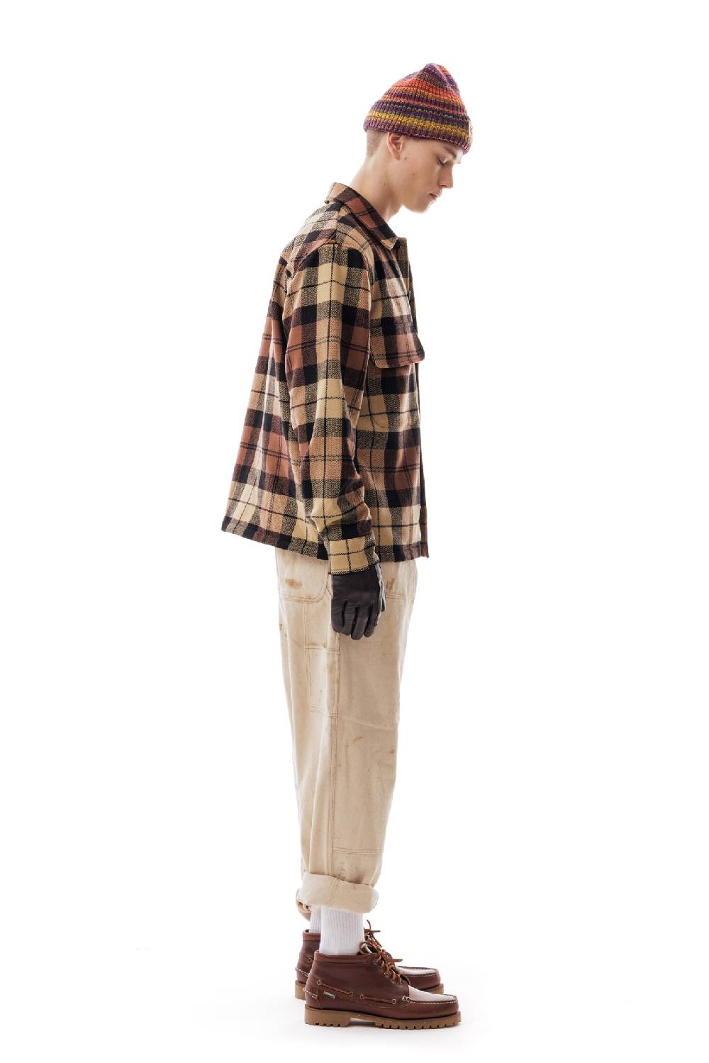 Lc23 Shetland Check Overshirt Beige/Black Ultimi due giorni