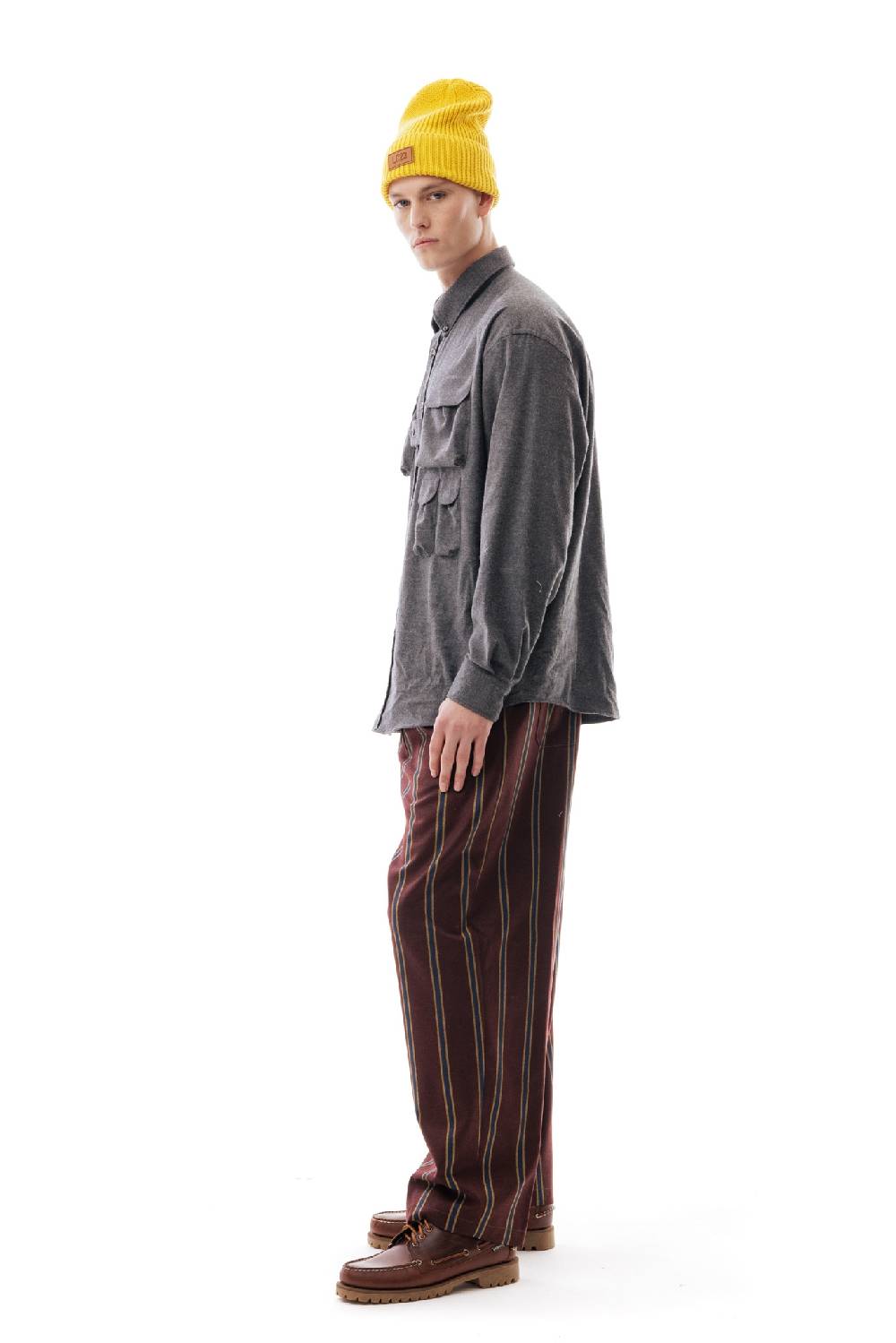 Lc23 Flannel Multipocket Shirt Dark Grey Promozione temporanea