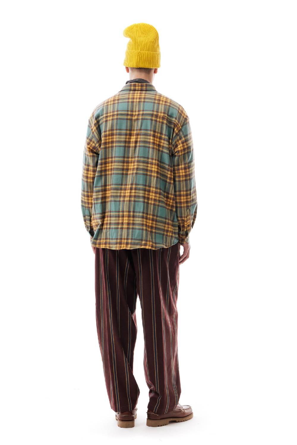 Lc23 Flannel Check Shirt Green/Yellow Fino al 50% di sconto