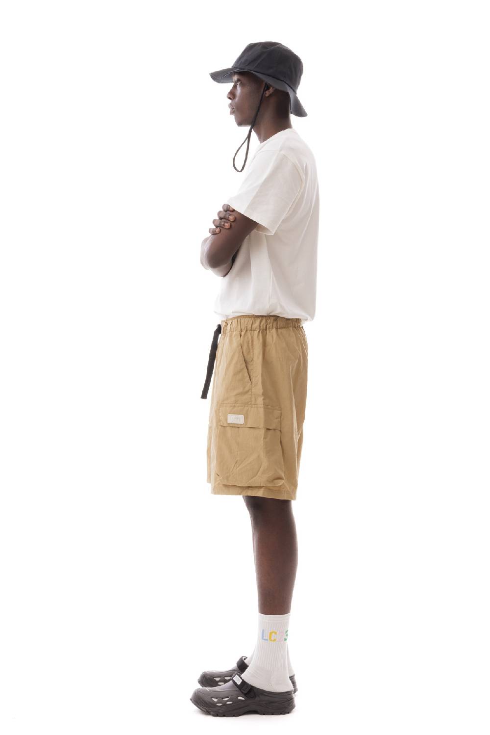 Lc23 Nylon Cargo Shorts Camel Duty-free