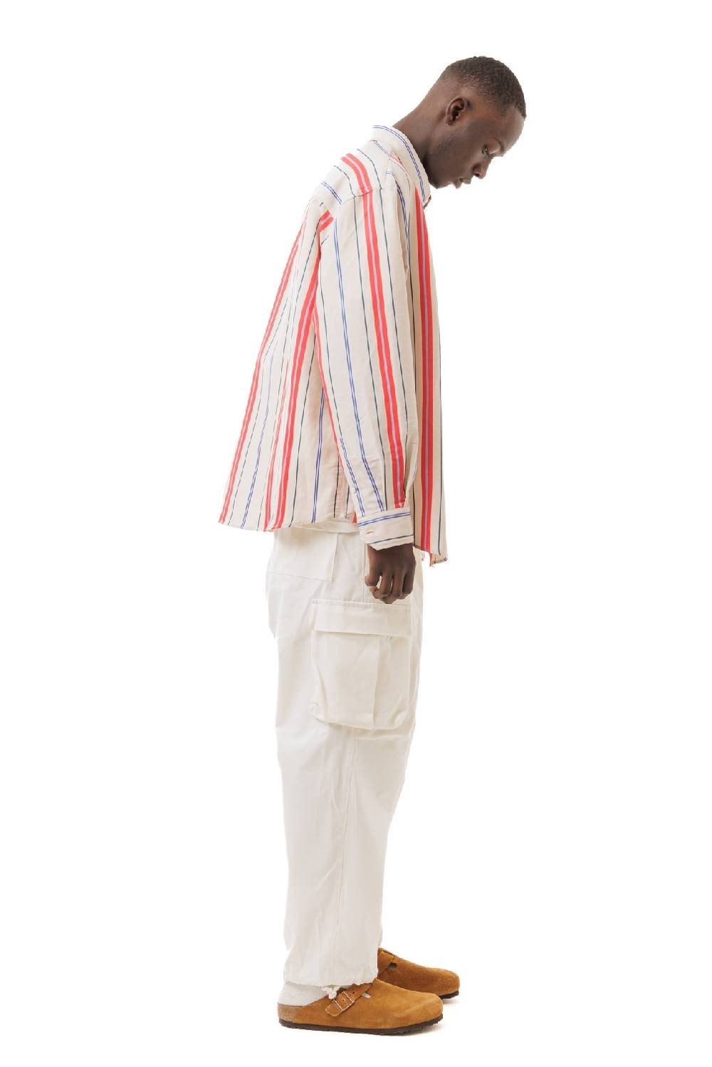 Lc23 Stripes Beige-Red Shirt Promozione