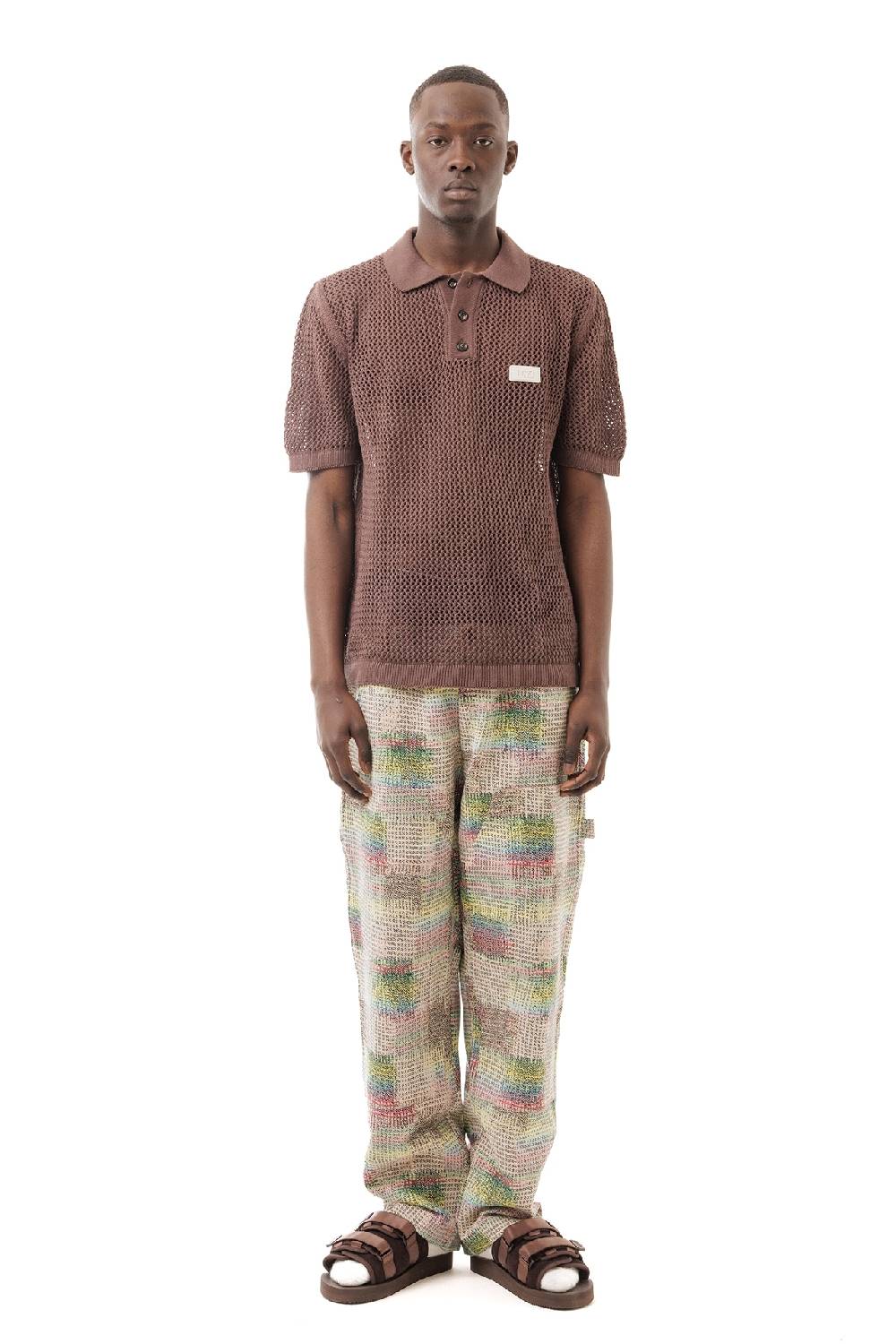 Lc23 Perforated Polo Brown Sconto di tempo limitato