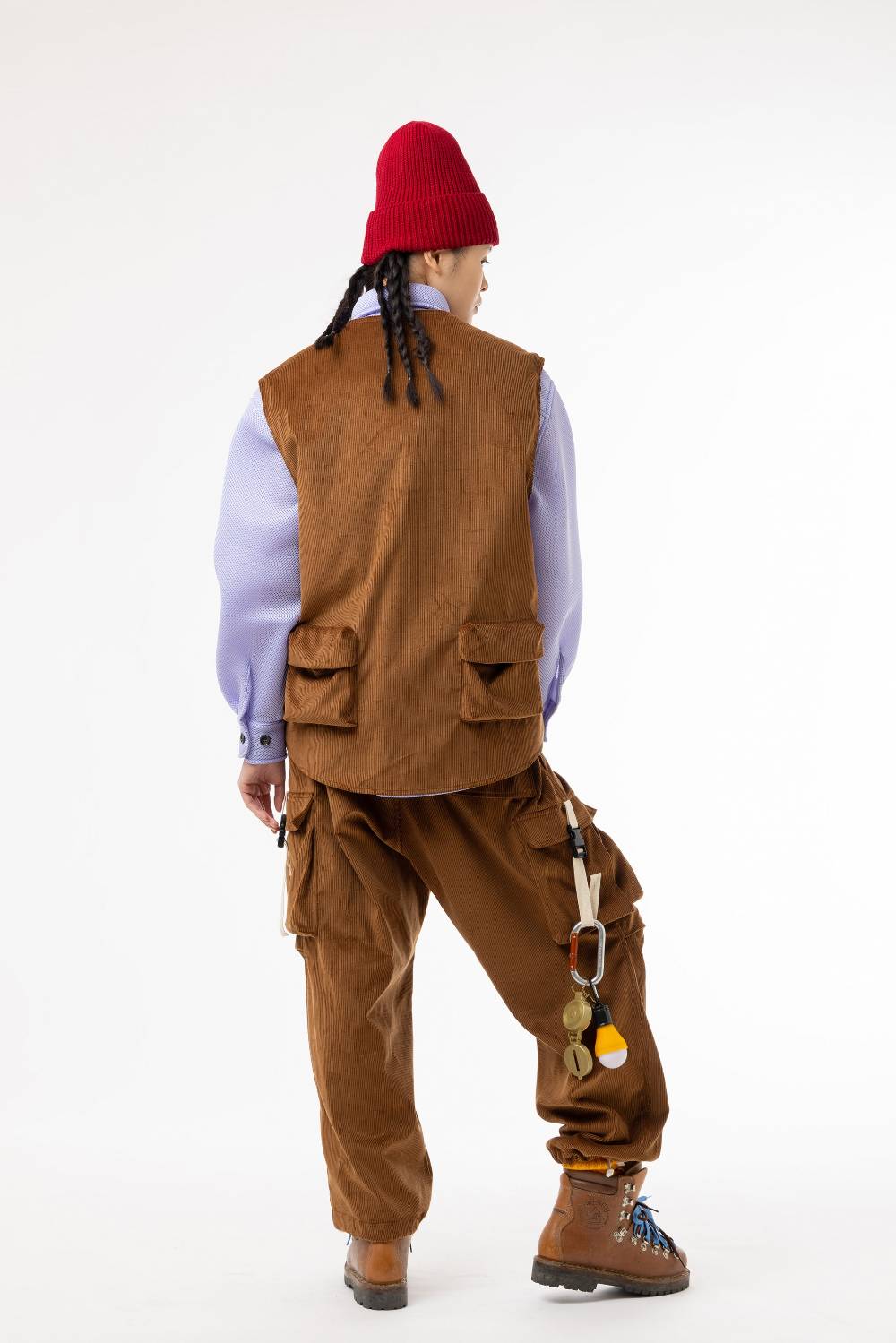 Lc23 Corduroy Cargo Pants Brown Vendite stagionali