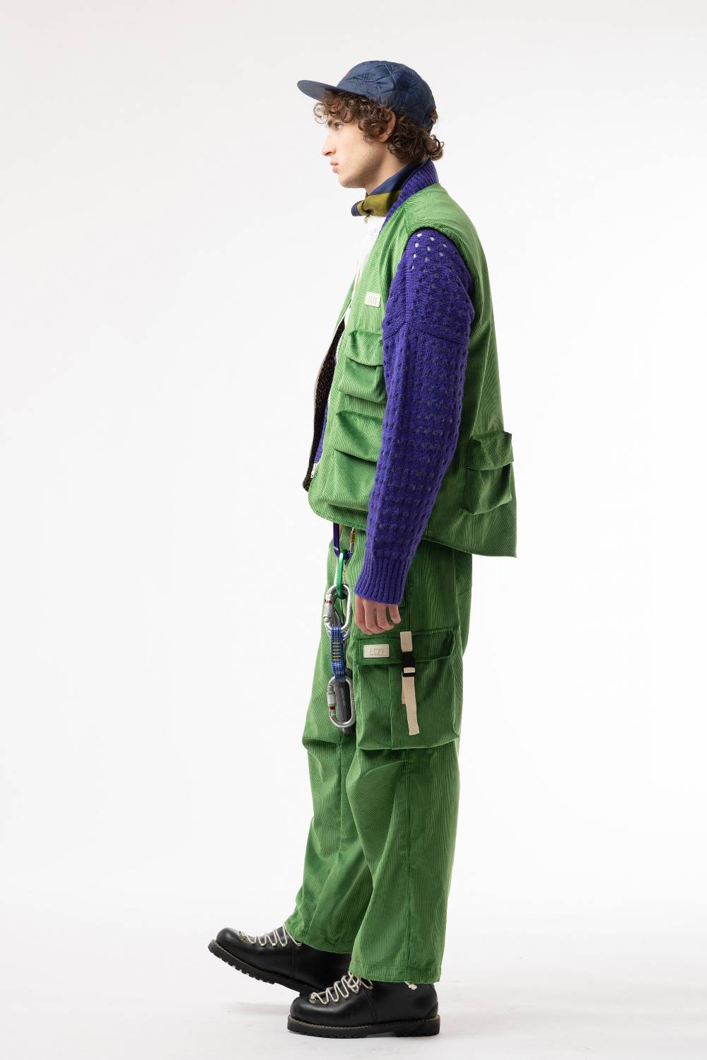 Lc23 Corduroy Cargo Pants Green Offerta Pasqua