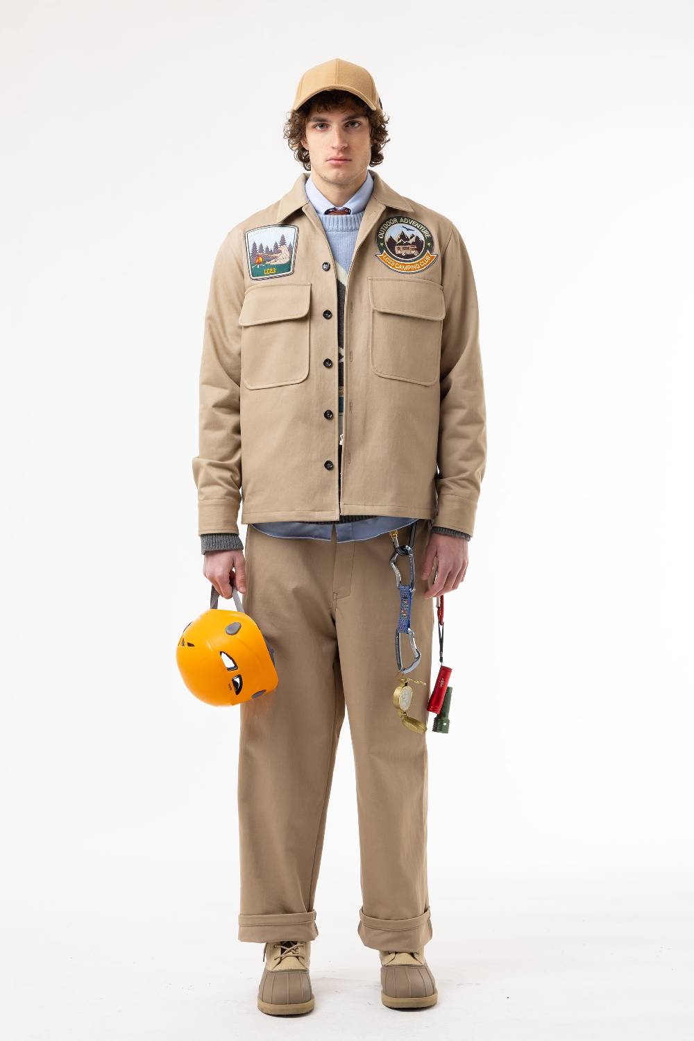 Lc23 Patch Canvas Overshirt Beige Offerta San Valentino
