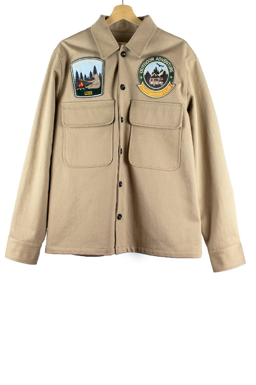 Lc23 Patch Canvas Overshirt Beige Offerta San Valentino