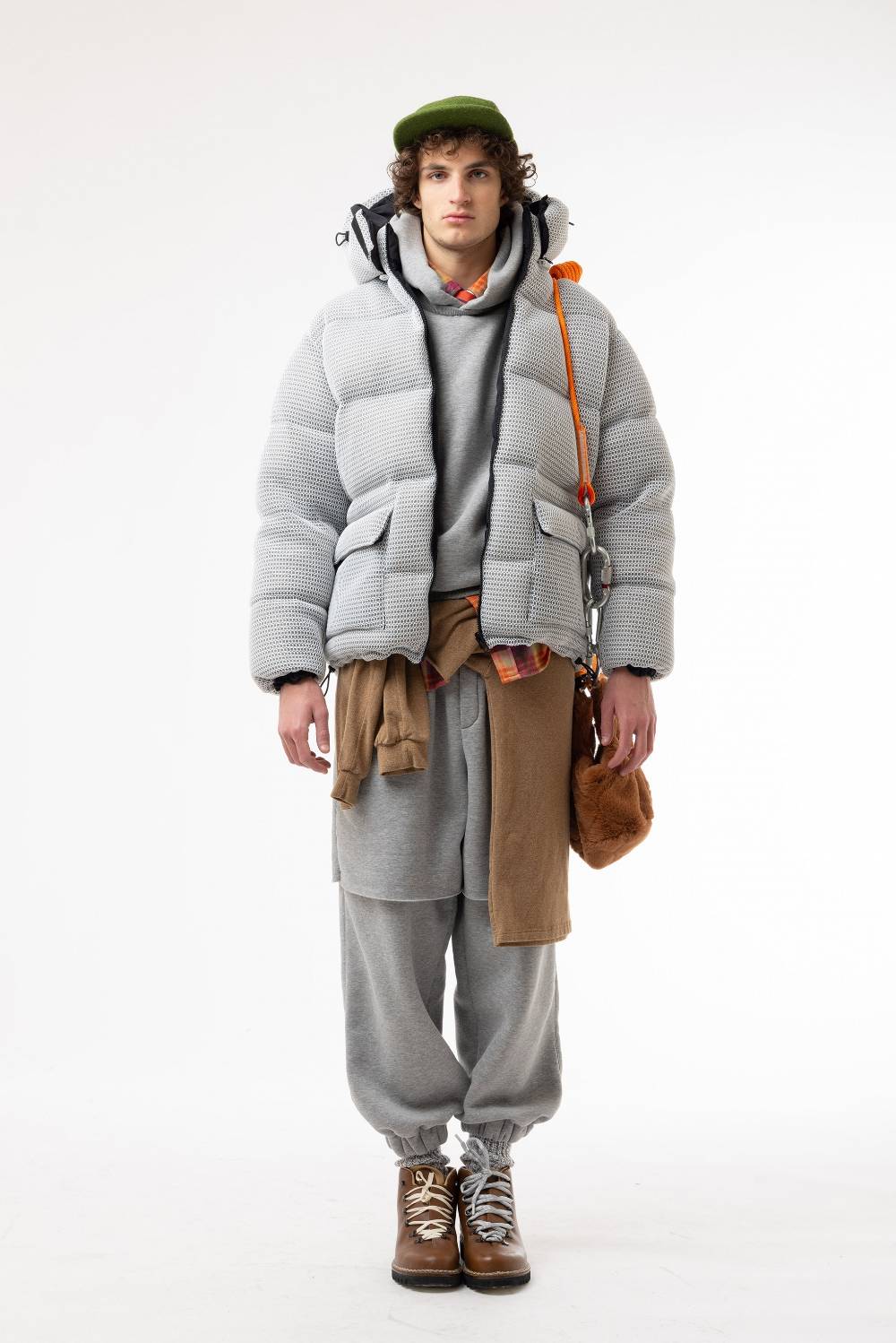 Lc23 Mesh Down Jacket Grey Offerta Anniversario